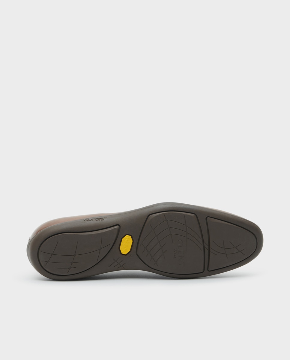 Mocasines driver de hombre de piel con suela vibram - Glent - Marrón Marrón-2