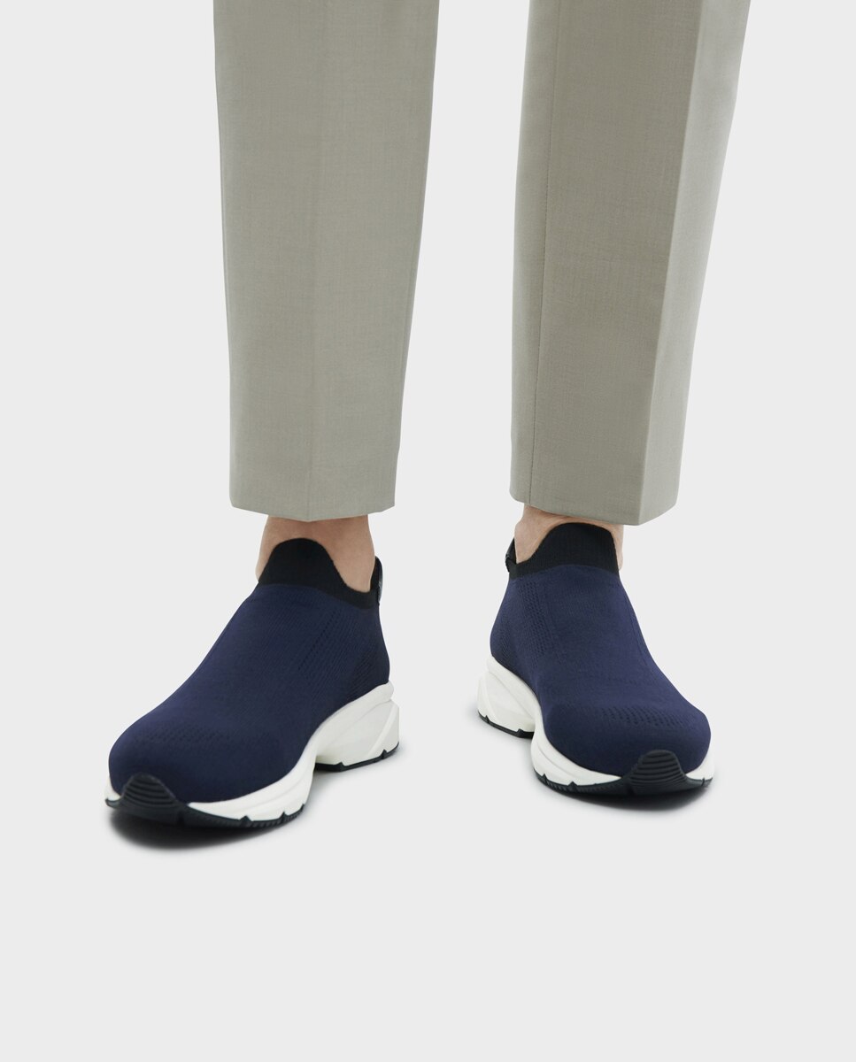 Zapatillas de hombre tipo calcetín con suela vibram - Glent - Azul marino Azul marino-2