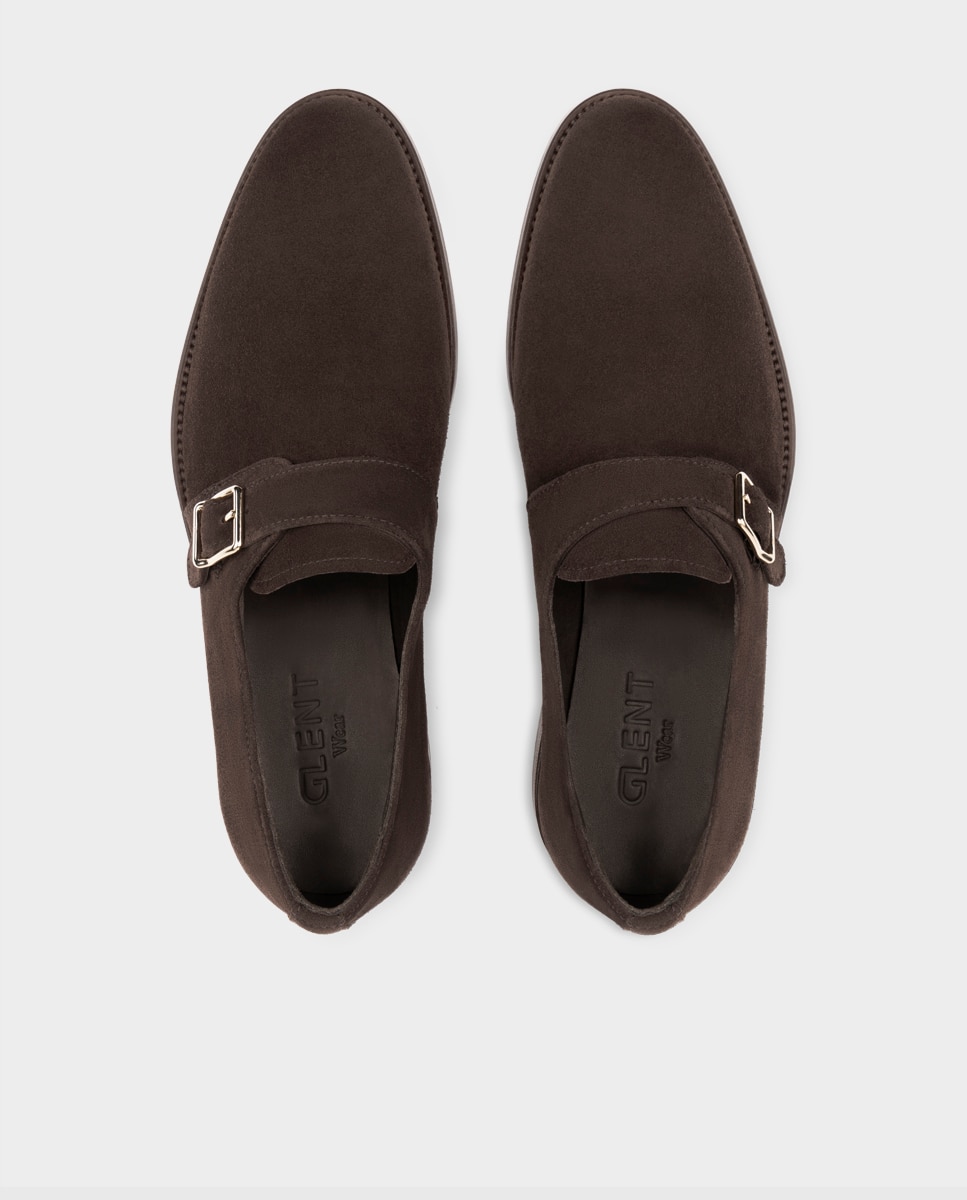 Zapatos monk de hombre de piel - Glent - Marrón Marrón-2