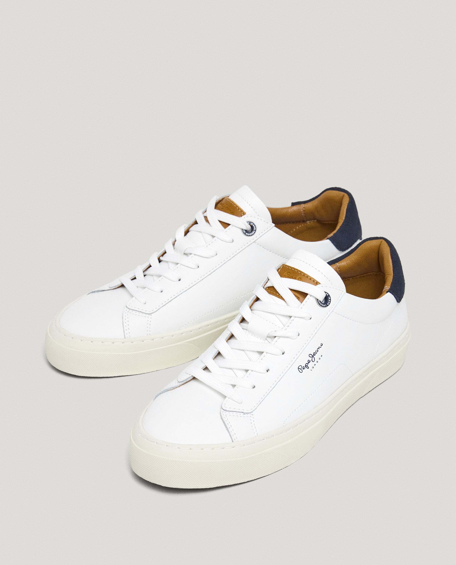 Pepe Jeans - Yogi - zapatillas piel con detalles en ante.