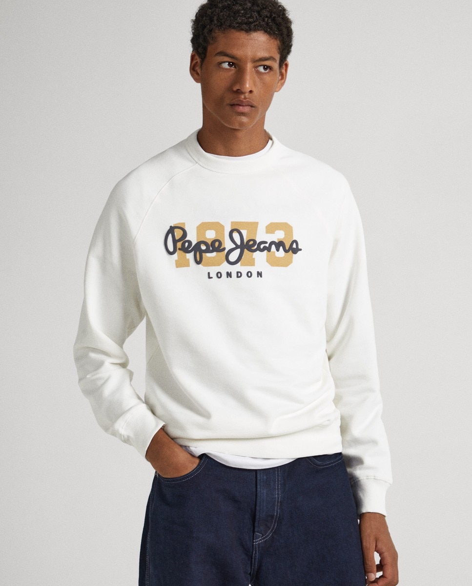 Sudadera blanca pepe jeans new arrivals