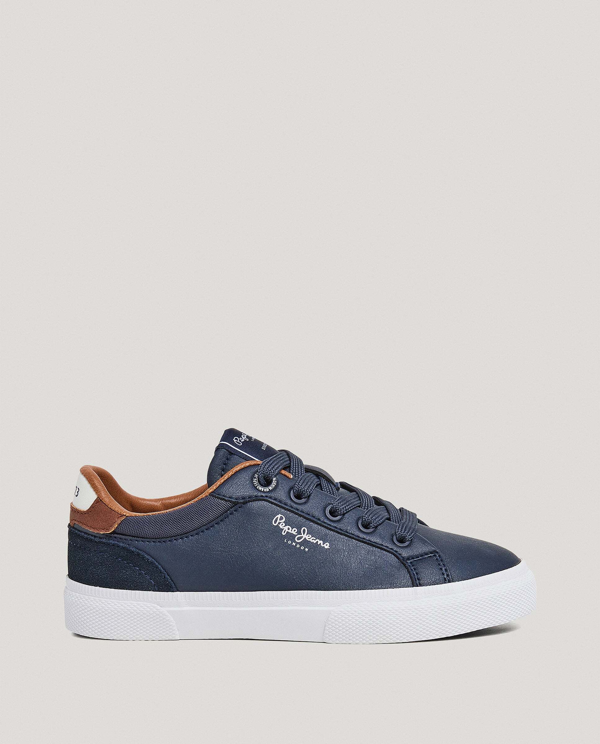Zapatilla de tenis básica Kenton Court de niño - Pepe Jeans - Navy Navy-1