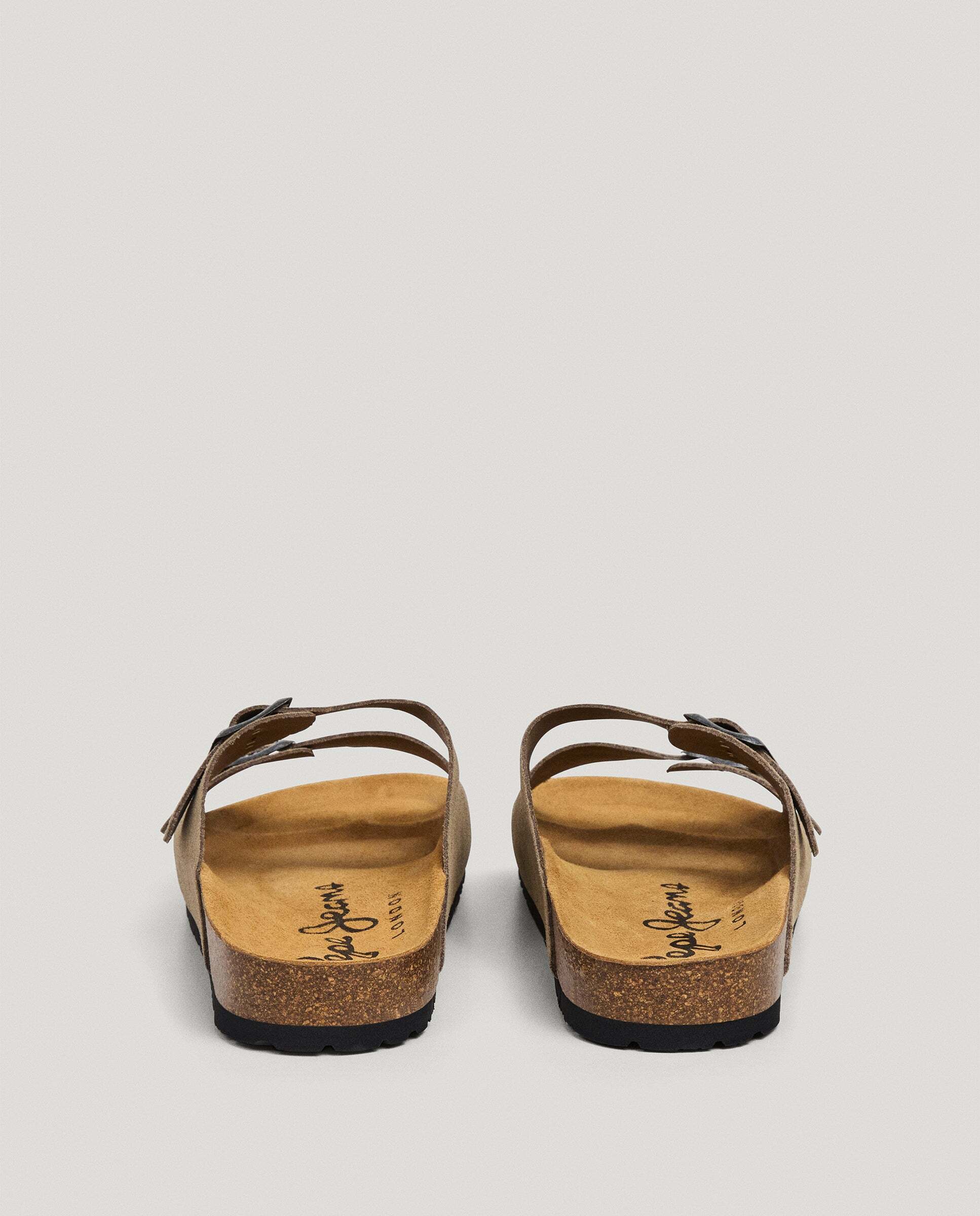 Sandalias de hombre ante con doble hebilla - Pepe Jeans - Natural Natural-4
