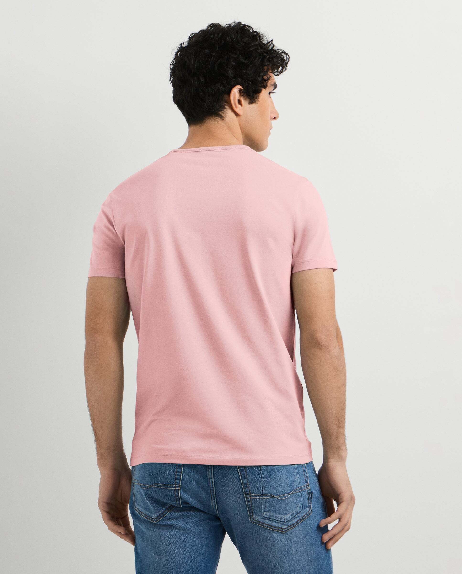 Camiseta de hombre ajustada con logotipo - Pepe Jeans - Rosa claro Rosa claro-3