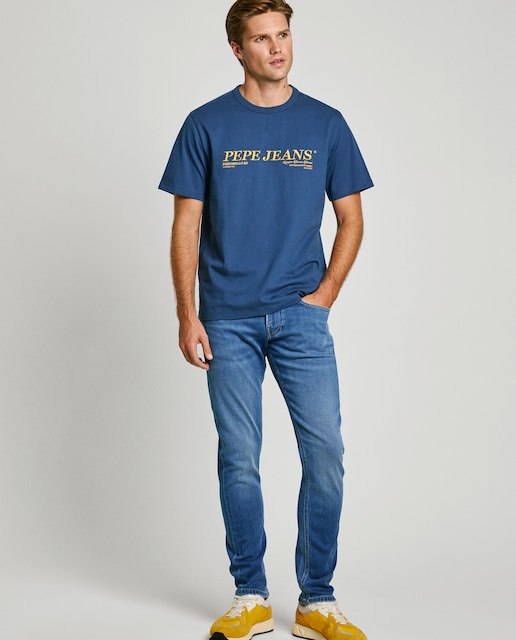 Imagen 0 de Vaquero de hombre Track fit slim en tejido elástico