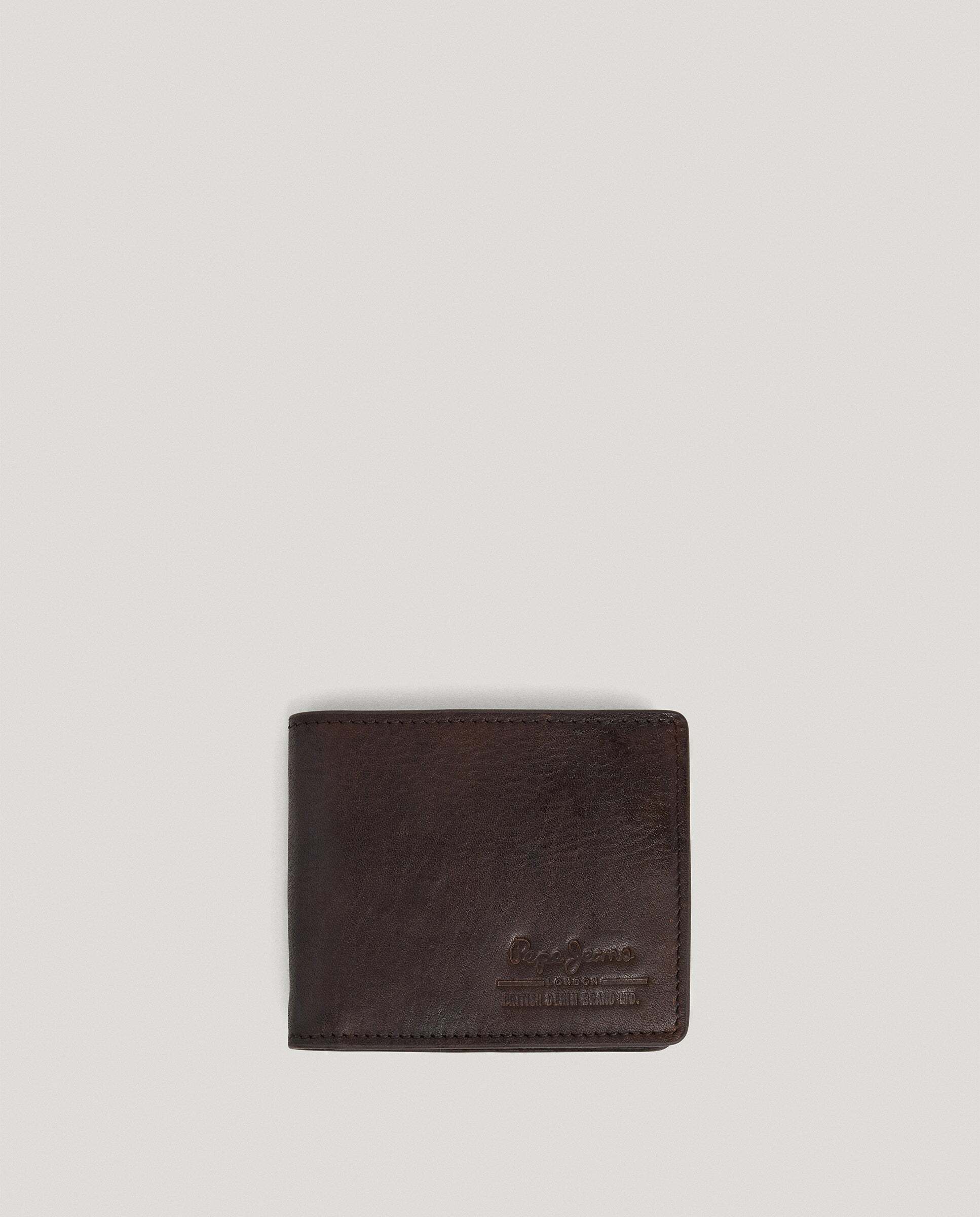 Cartera de hombre plegable 100% piel - Pepe Jeans - Marrón Marrón-1