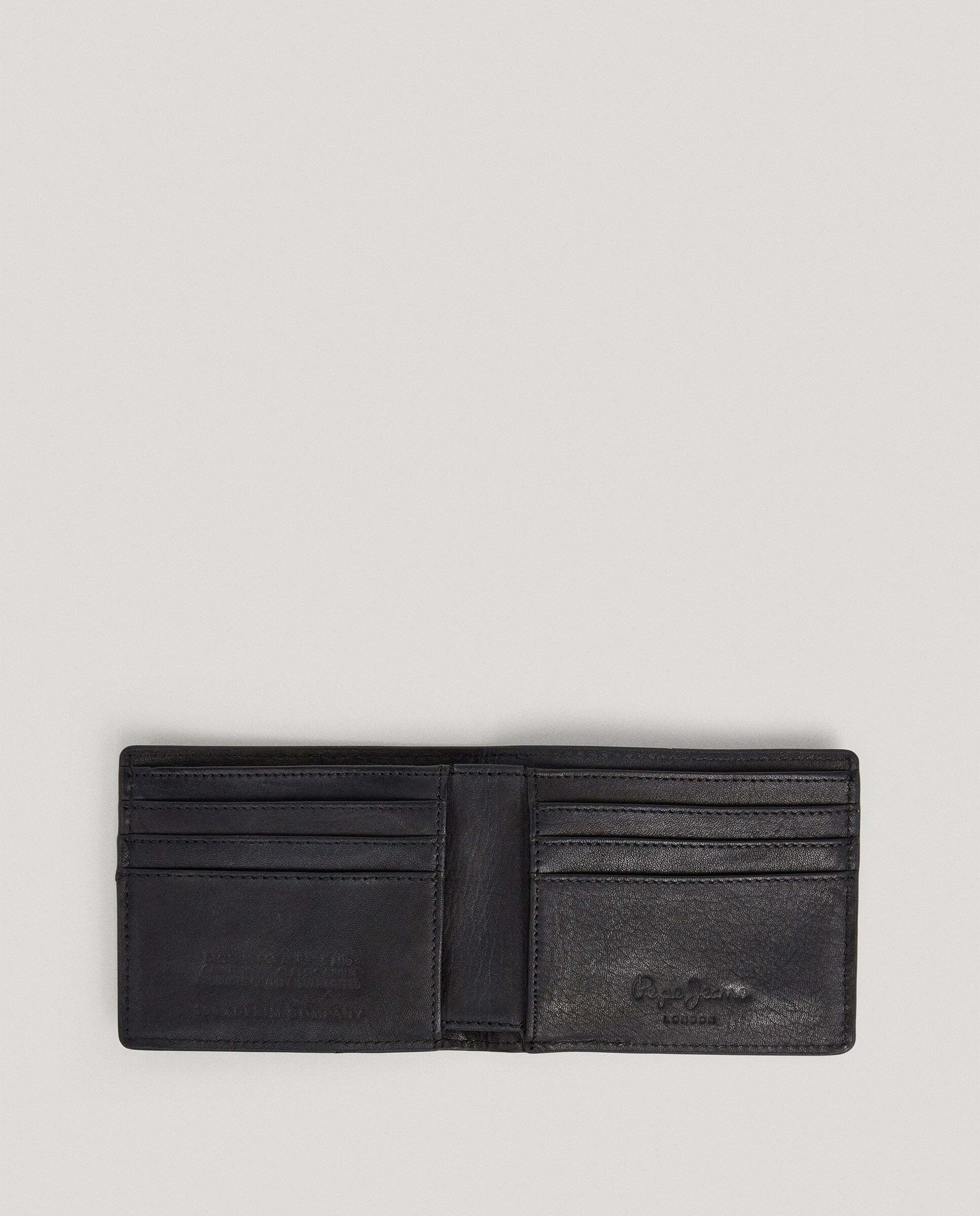 Cartera de hombre plegable 100% piel - Pepe Jeans - Negro Negro-2