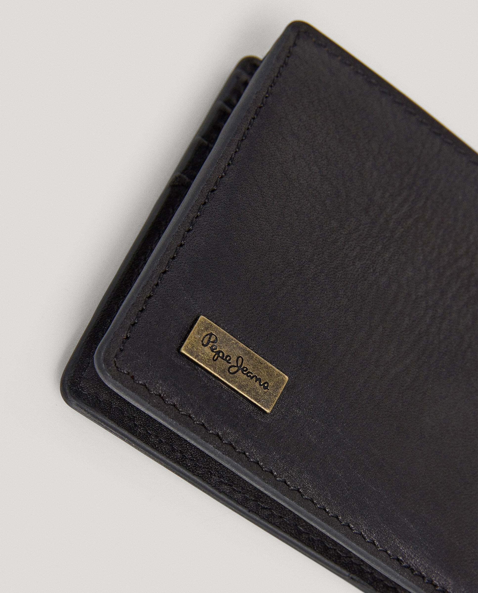 Cartera de hombre plegable 100% piel - Pepe Jeans - Negro Negro-4