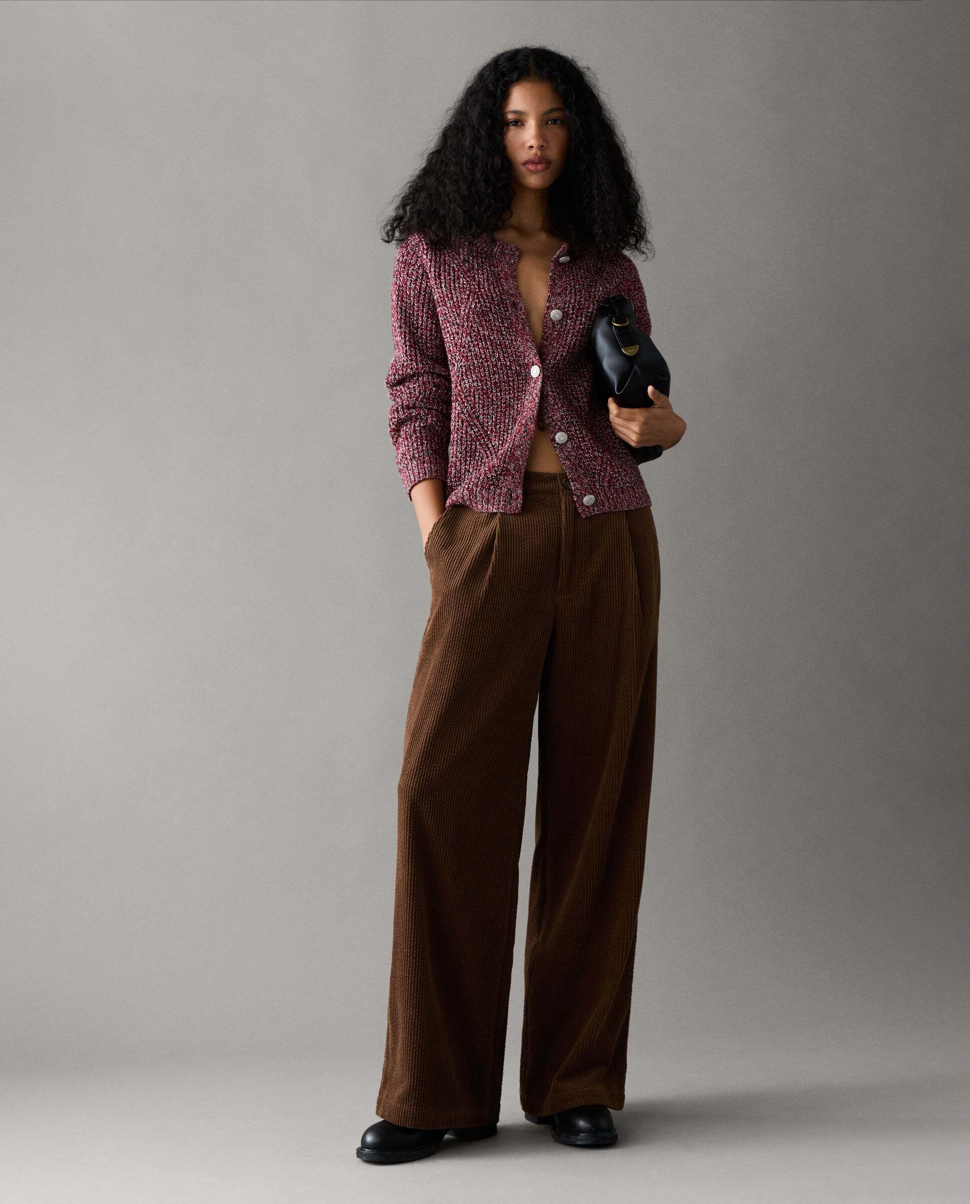 Pantalón de mujer de pana fit recto - Pepe Jeans - Marrón Marrón-2