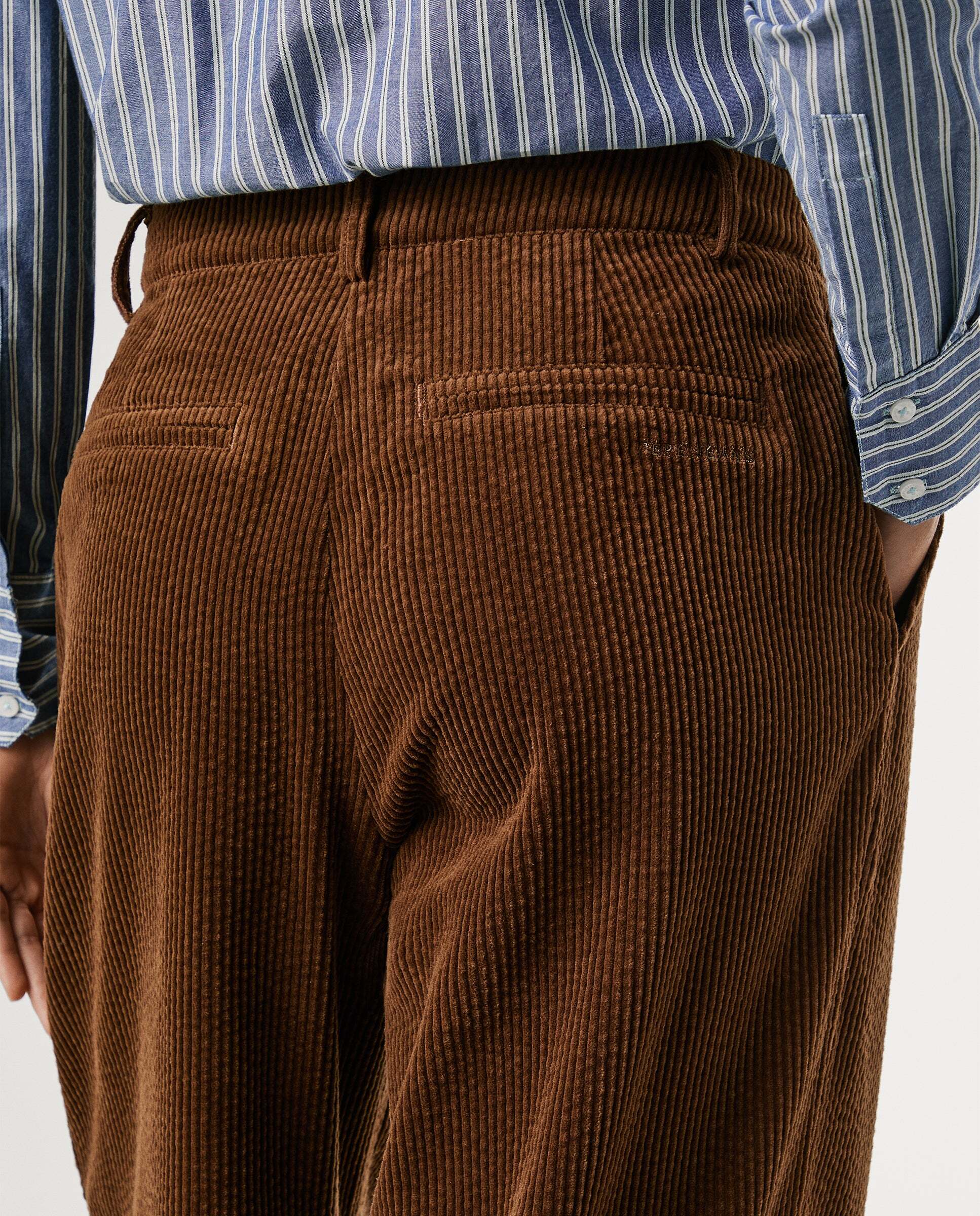 Pantalón de mujer de pana fit recto - Pepe Jeans - Marrón Marrón-6