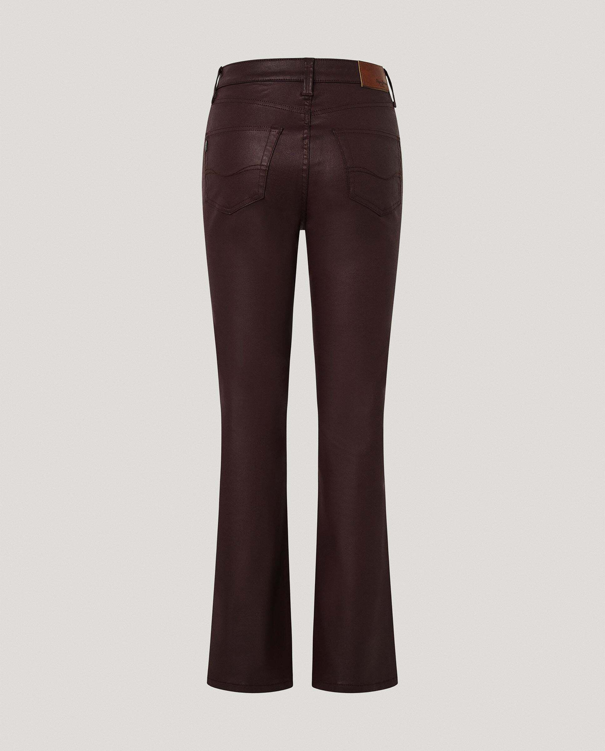 Vaquero de mujer fit flare tiro alto - Pepe Jeans - Burdeos Burdeos-5