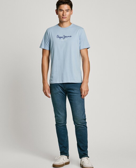 Imagen 0 de Vaquero de hombre Track fit slim en tejido elástico