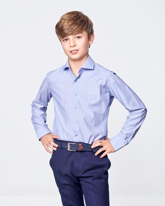 Camisa Para Niño Spagnolo - Cuello Cutaway Y Manga Larga, Ideal Para Ocasiones Especiales O Diario