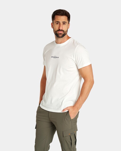 Imagen 0 de Camiseta de hombre color blanco logo Spagnolo 1933 de manga corta