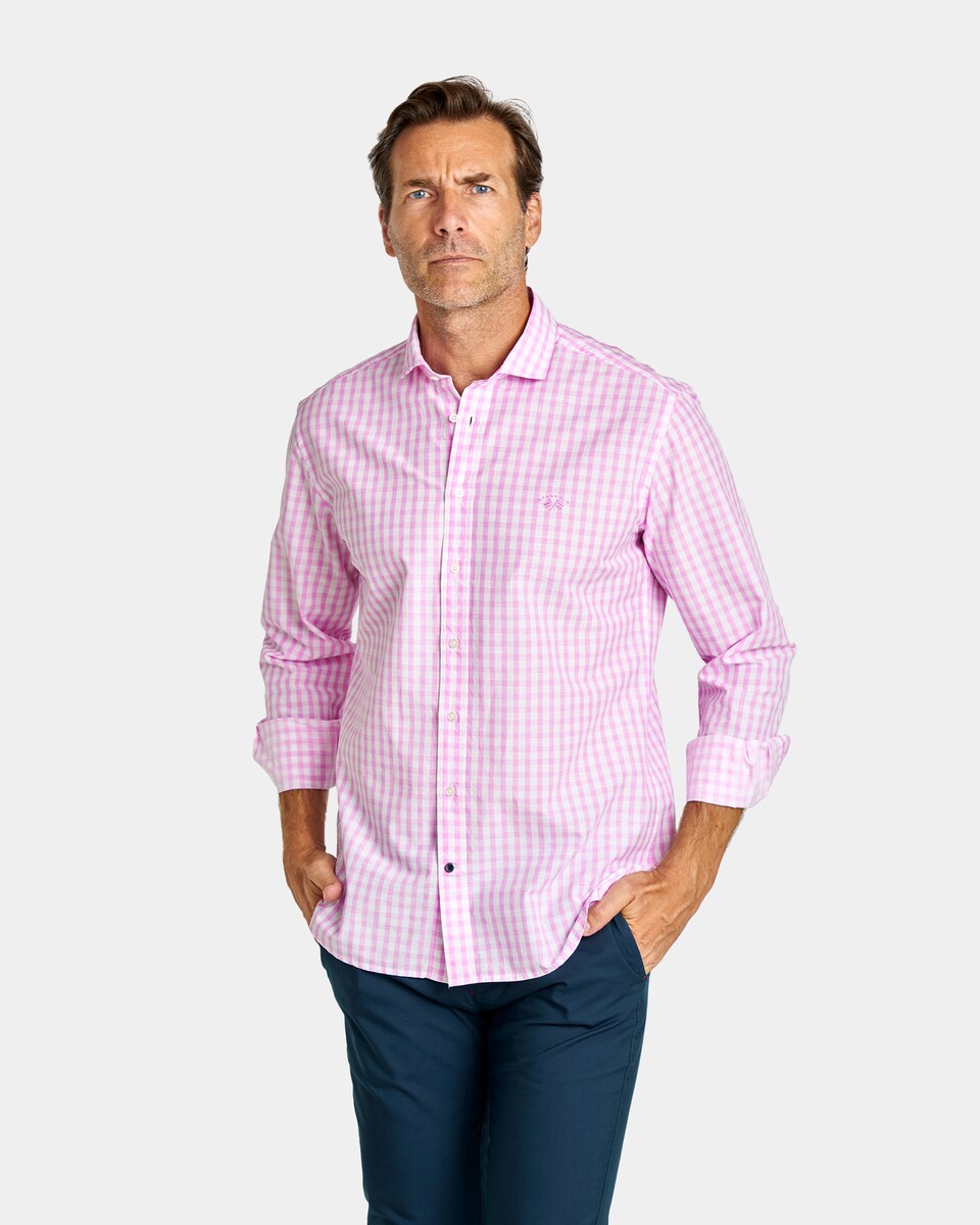 Camisa semihilo de hombre regular cuadros · Spagnolo · El Corte Inglés