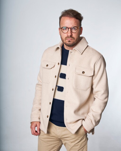 Imagen 0 de Sobrecamisa lana de hombre corte regular