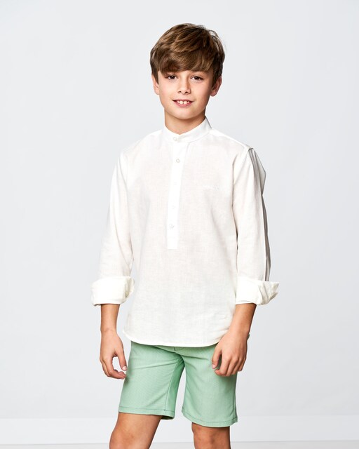 Imagen 0 de Camisa de niño polera de lino