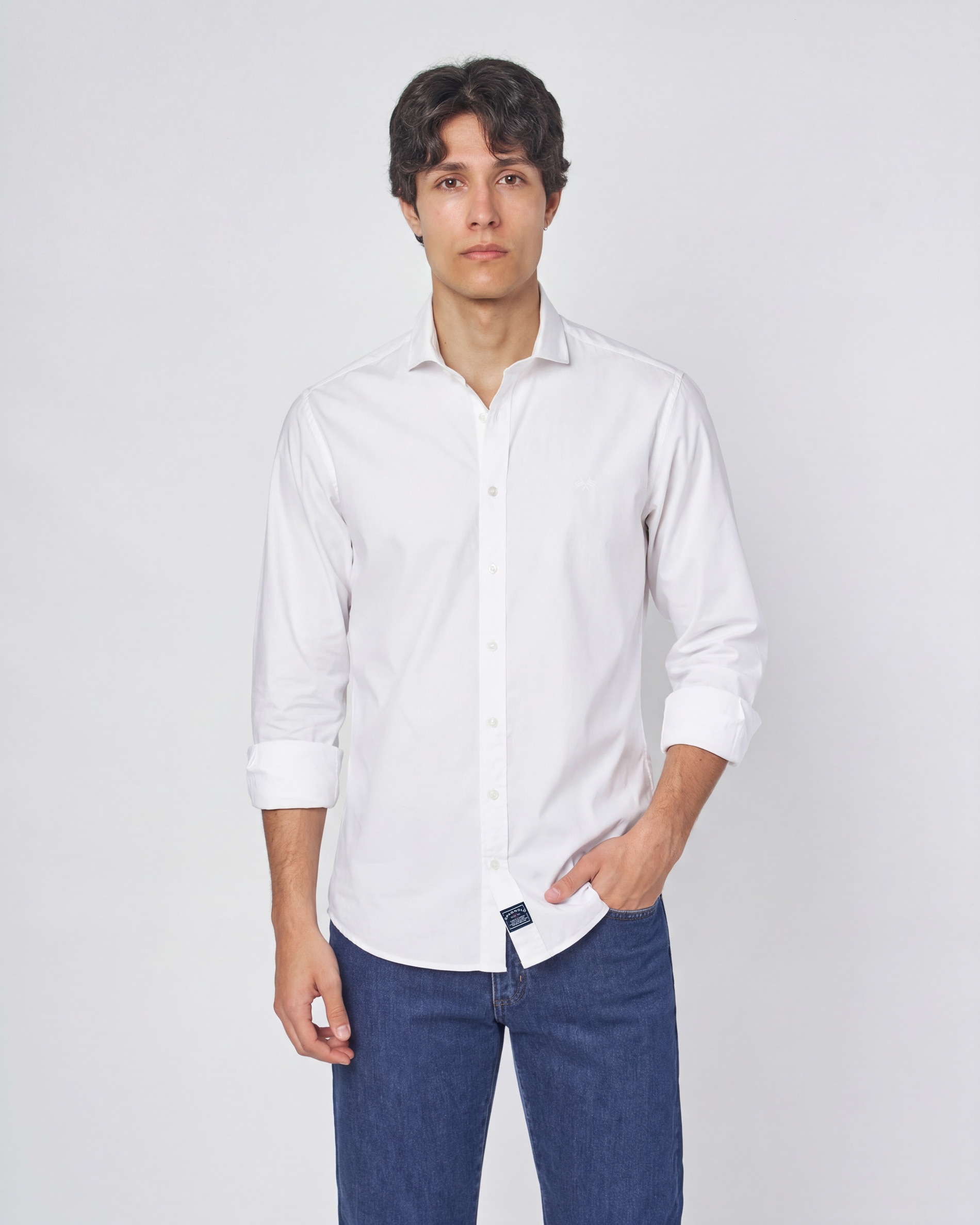 Imagen 0 de Camisa popelin liso Blanco