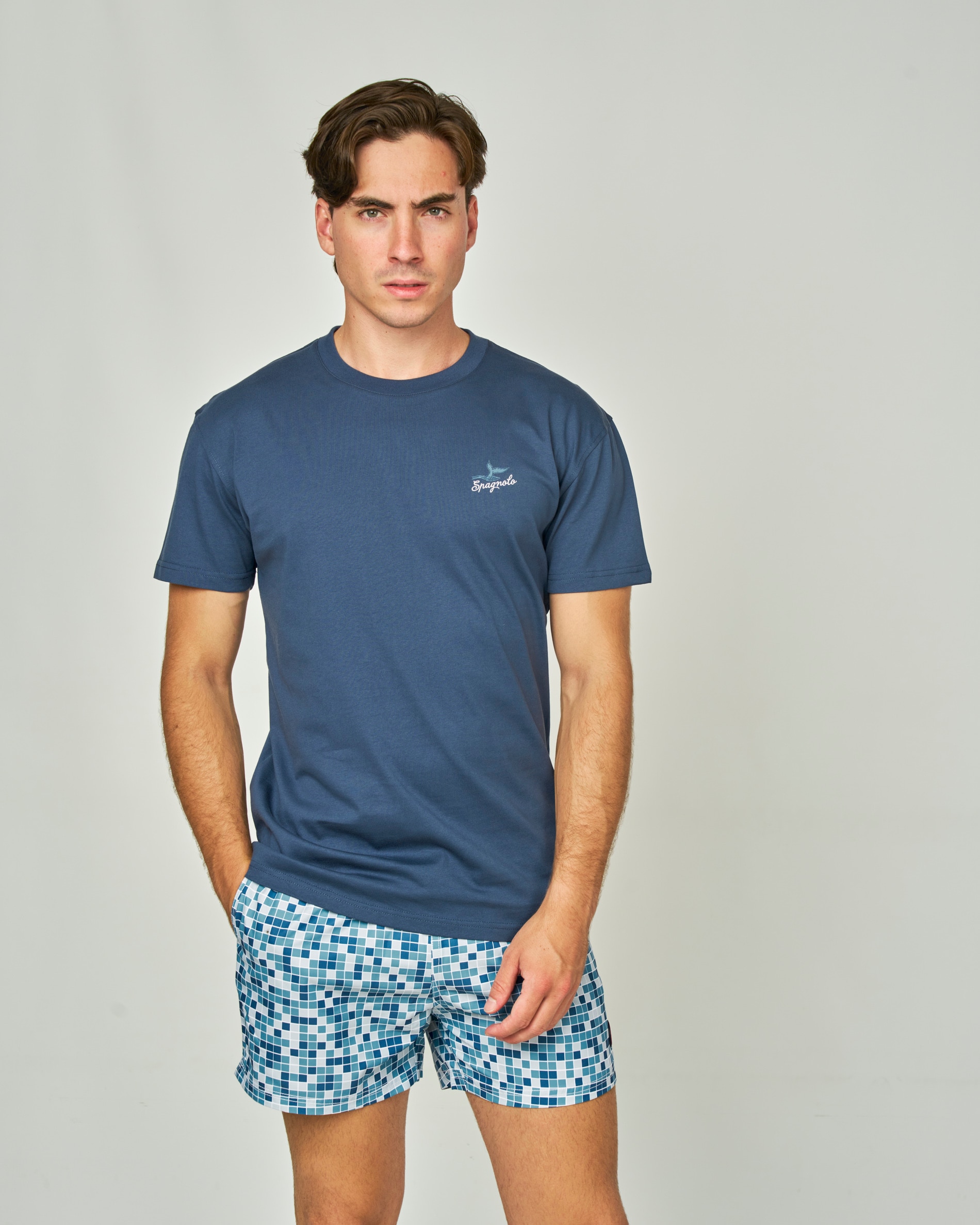Spagnolo - Camiseta navy summer.
