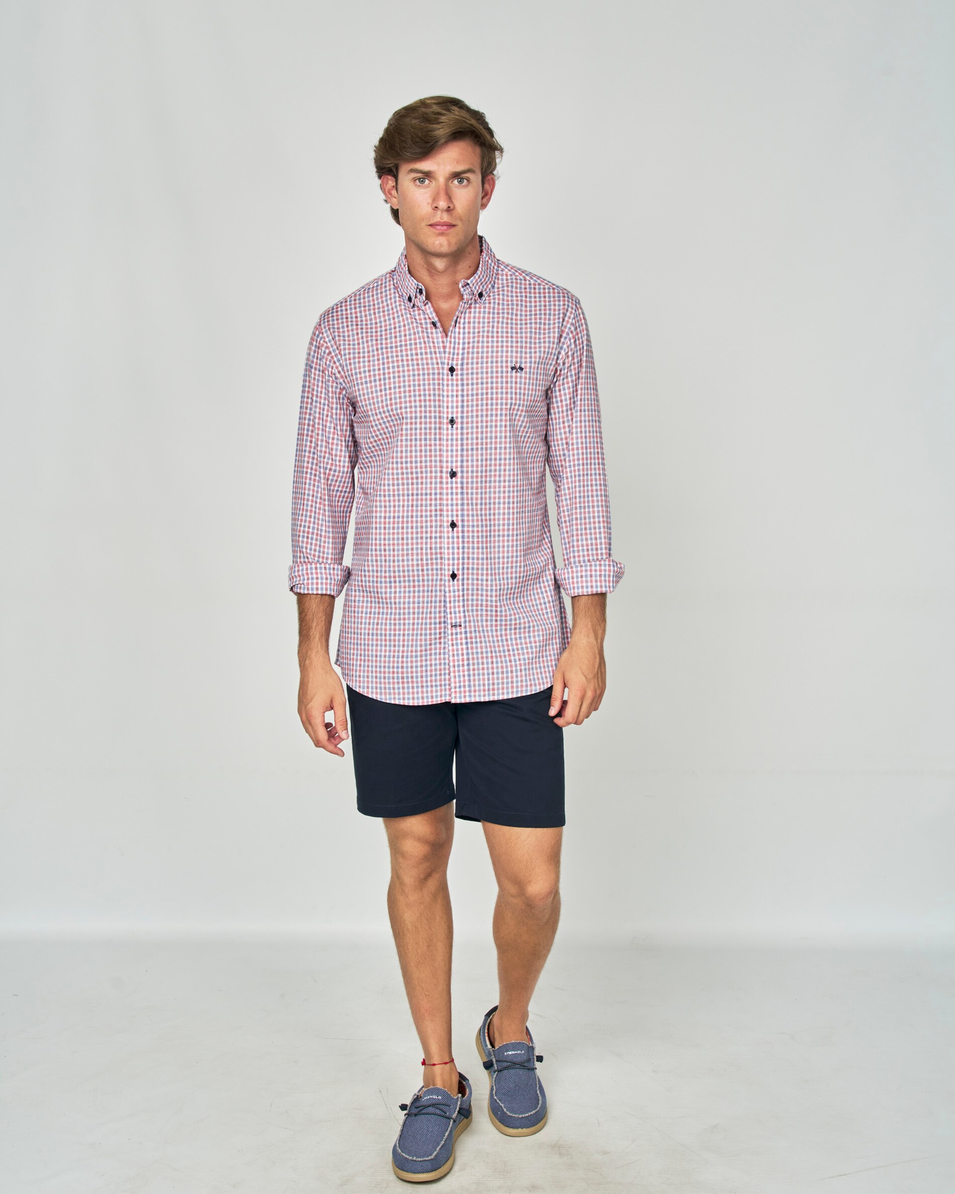 Camisa fil a fil cuadros - Spagnolo - Multicolor Multicolor-4