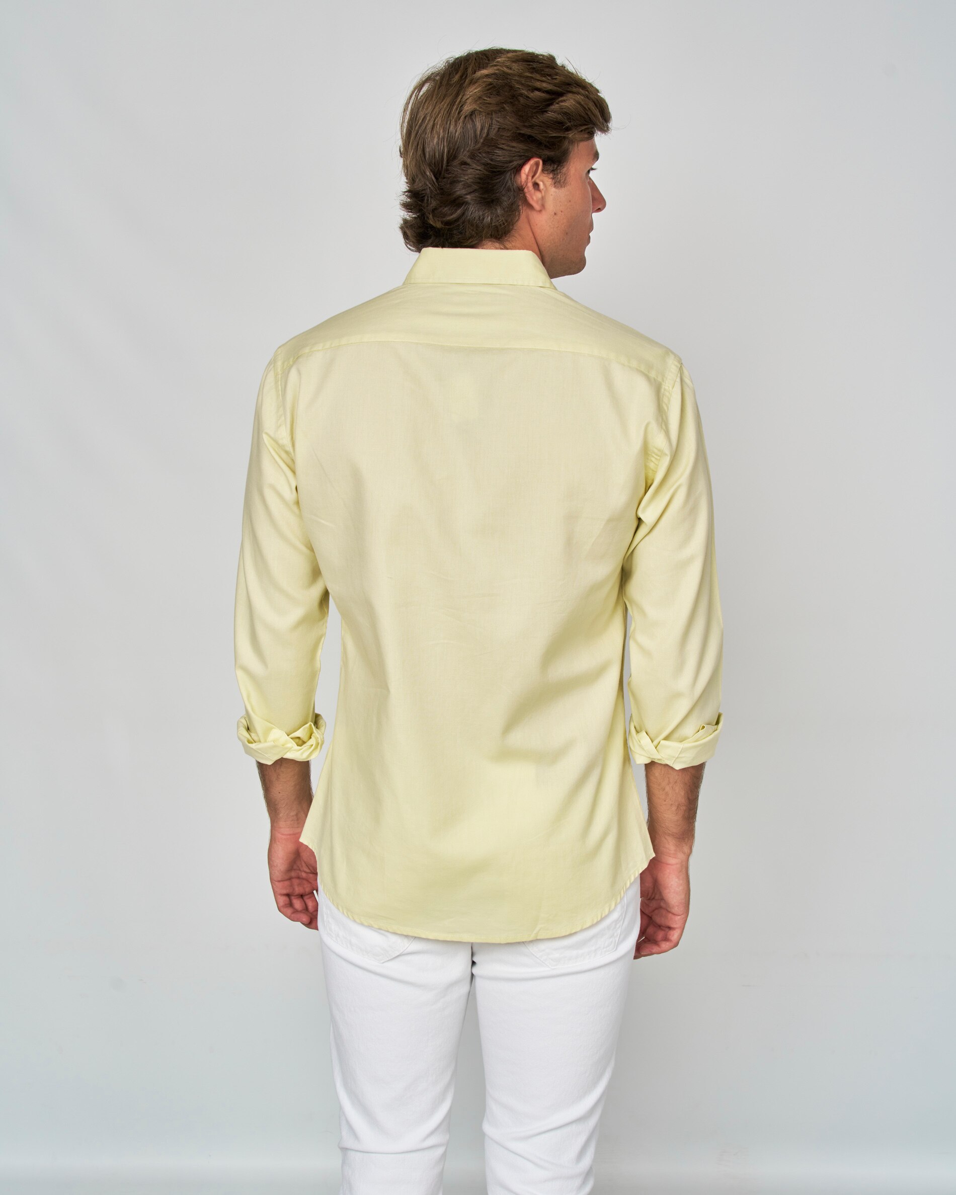 Camisa micro oxford liso - Spagnolo - Amarillo Flúor Amarillo Flúor-3