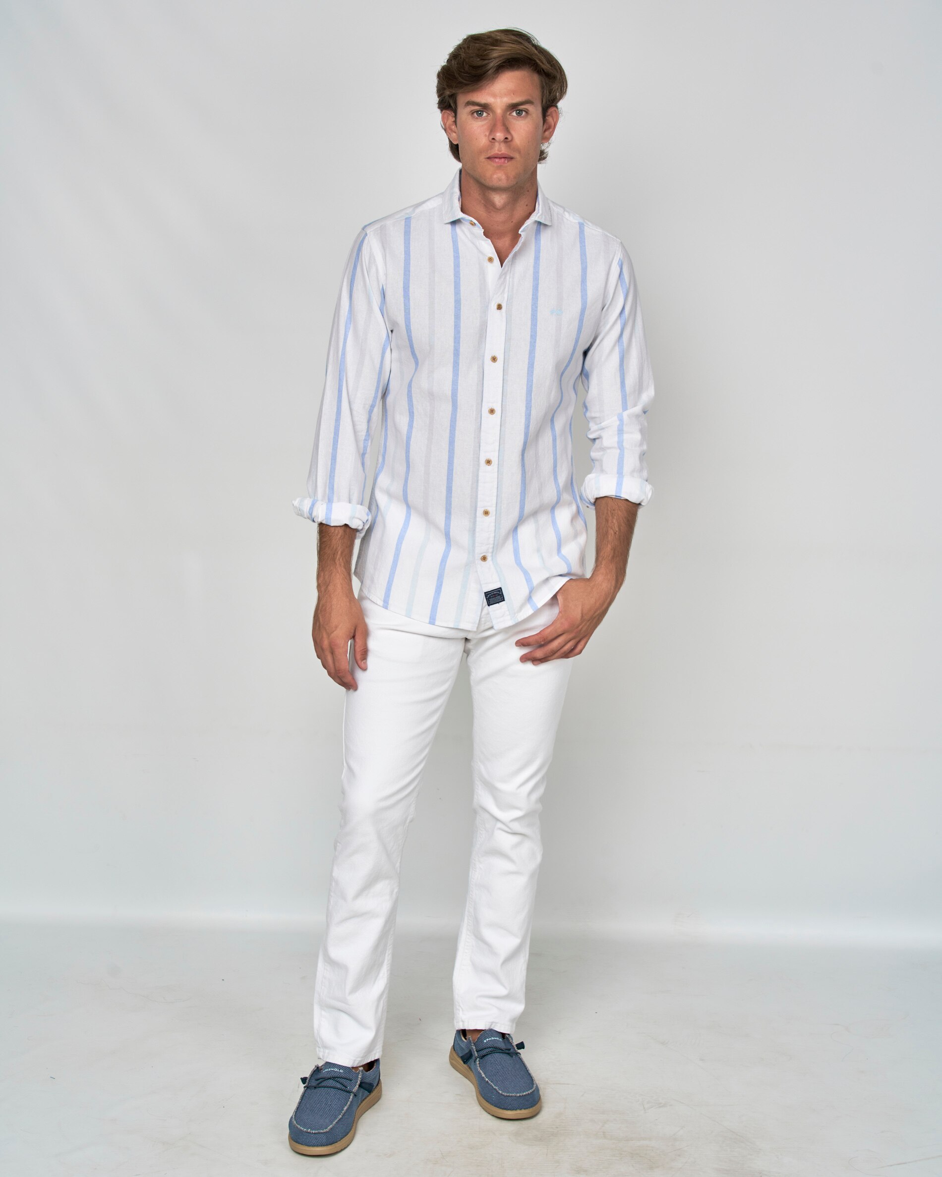 Camisa rustico rayas - Spagnolo - Multicolor Multicolor-4