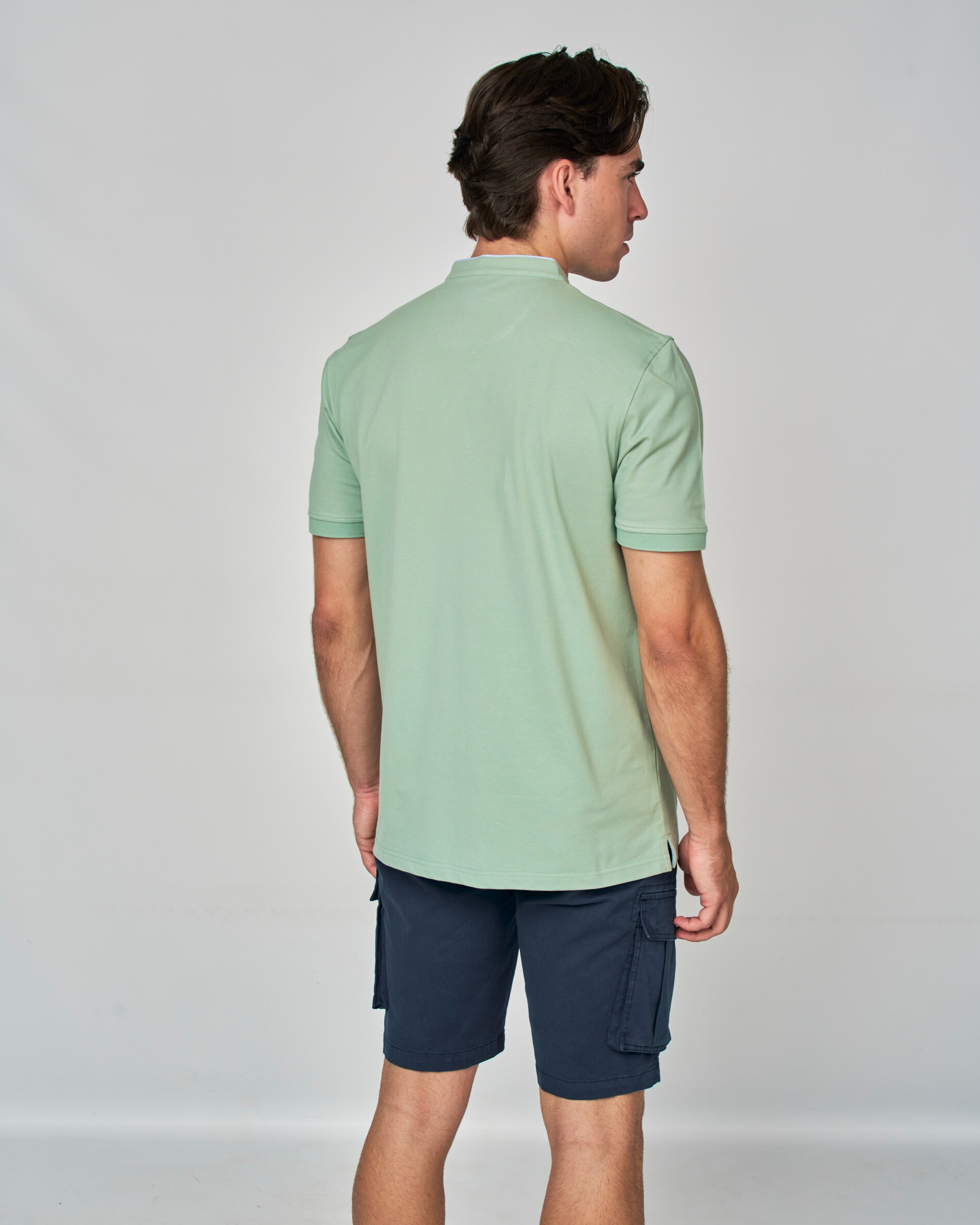 Polo pique mao liso - Spagnolo - Kaki Kaki-3