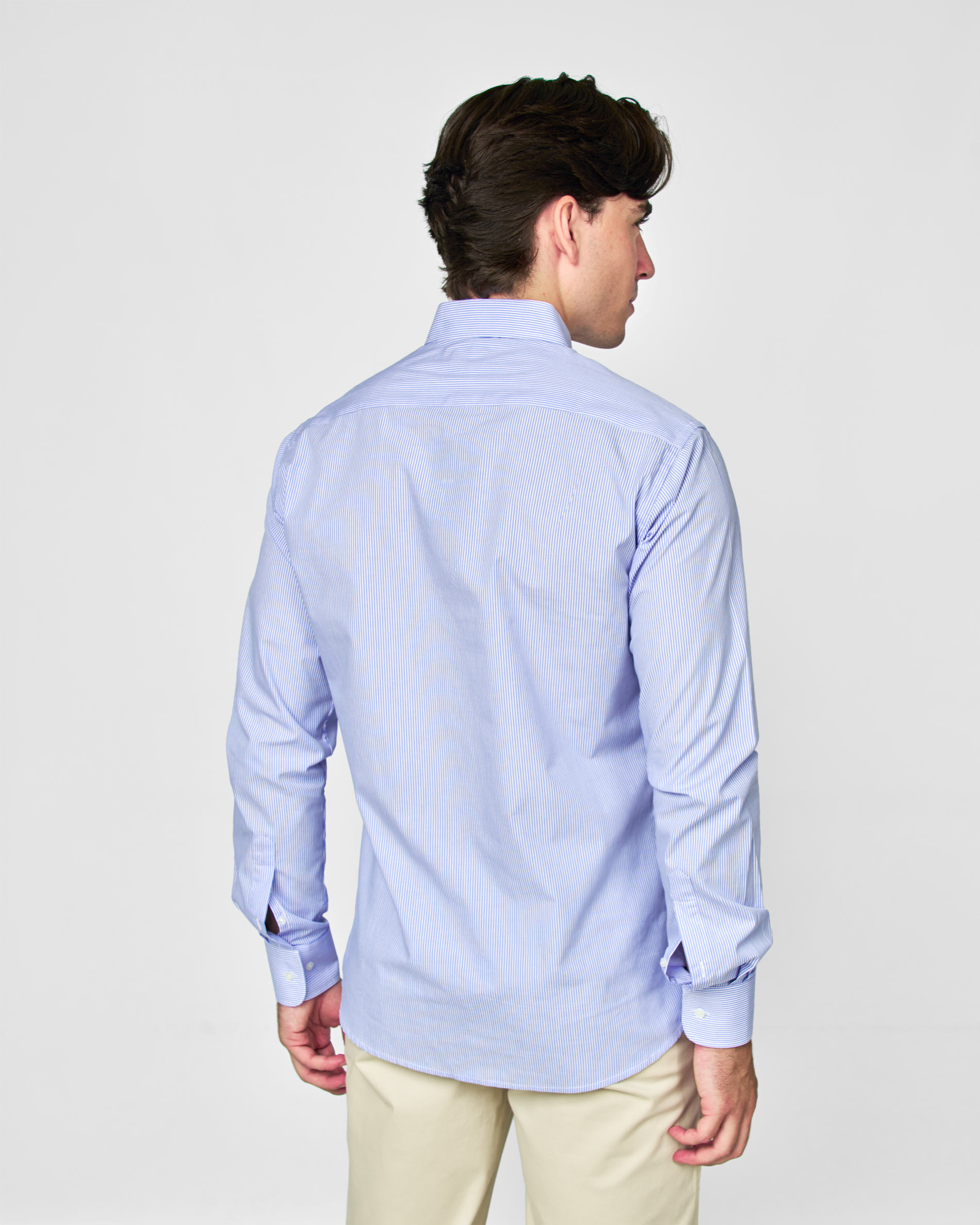 Camisa popelin rayas - Spagnolo - Azul claro Azul claro-3