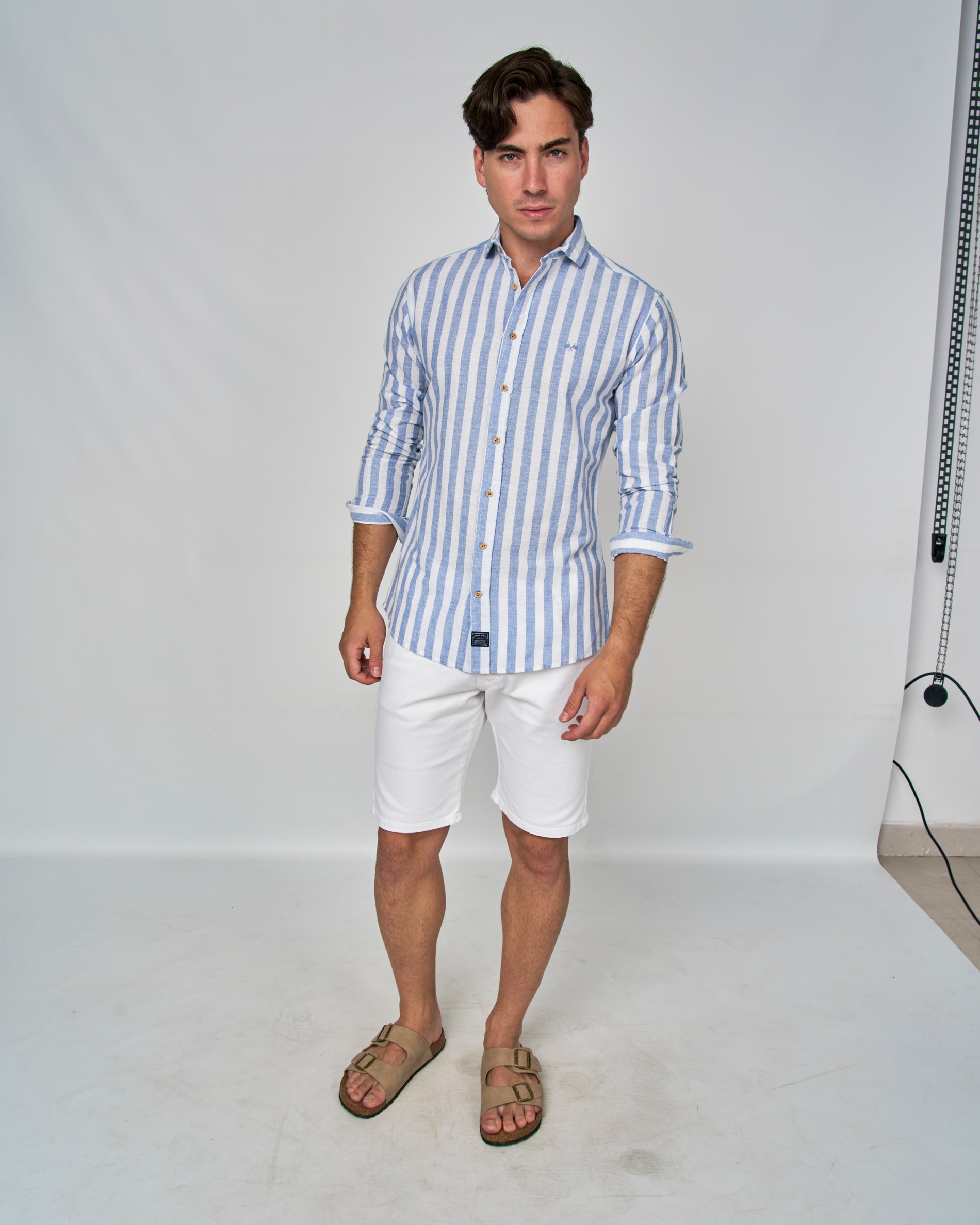 Camisa rustico rayas - Spagnolo - Azul / Blanco Azul / Blanco-1