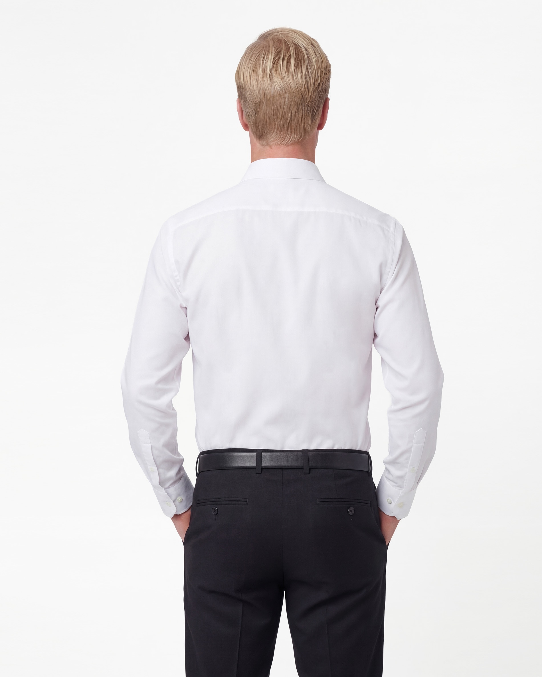 Camisa vestir dobby - Spagnolo - Blanco Blanco-3