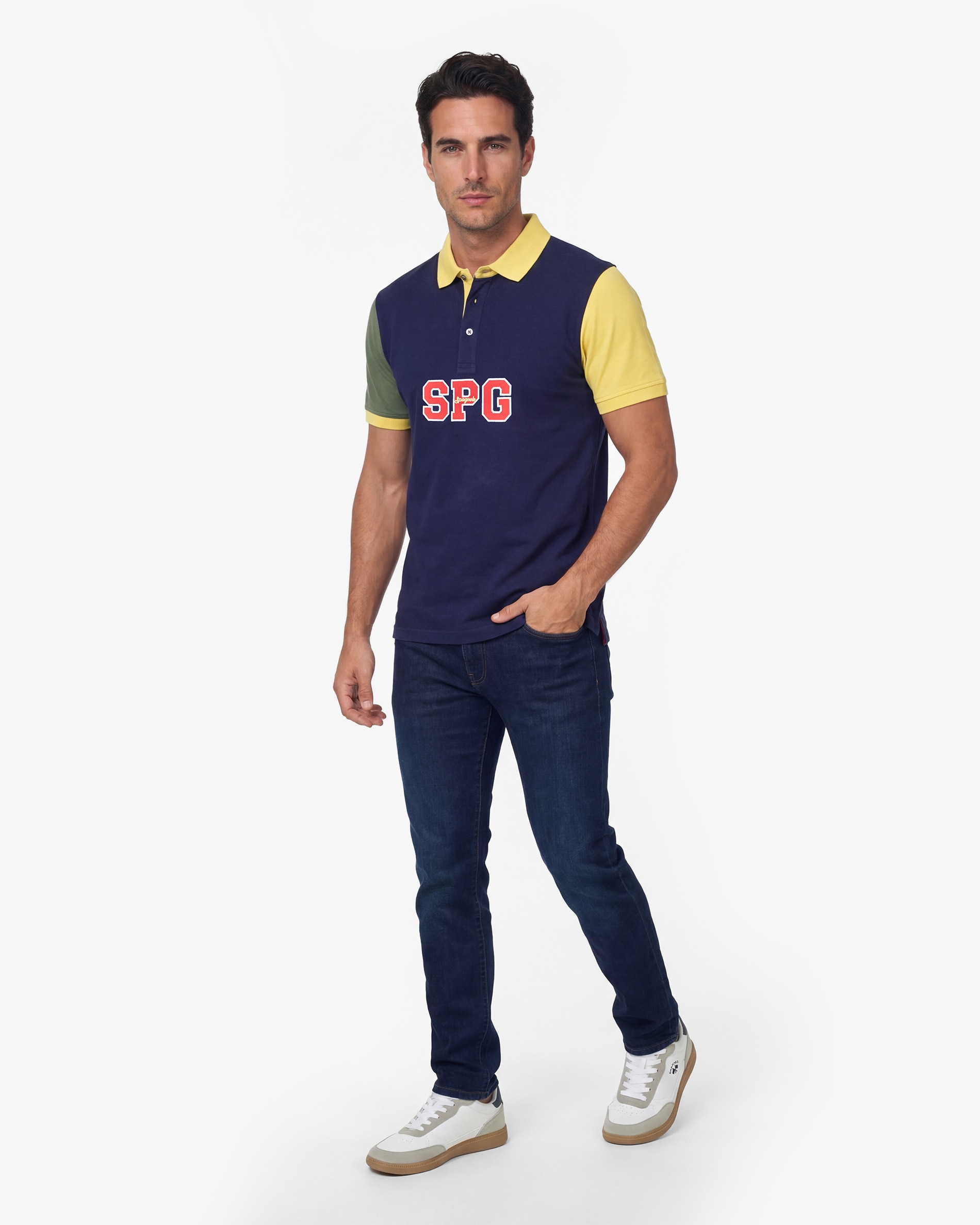 Polo piqué - Spagnolo - Azul marino Azul marino-3