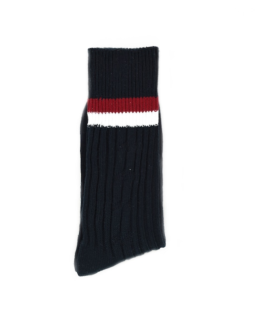 Imagen 0 de Calcetines de hombre canalé azul marino