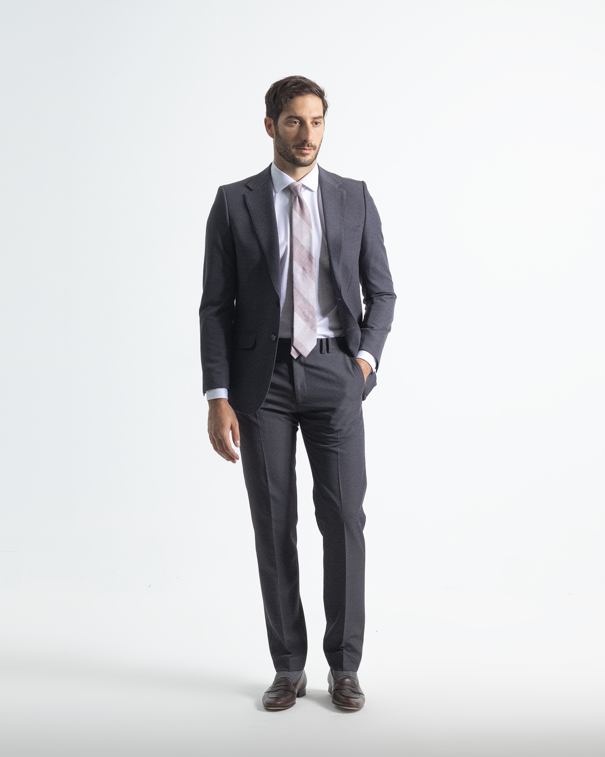 Pantalon de vestir de hombre non iron slim gris PuroEgo El Corte Ingles