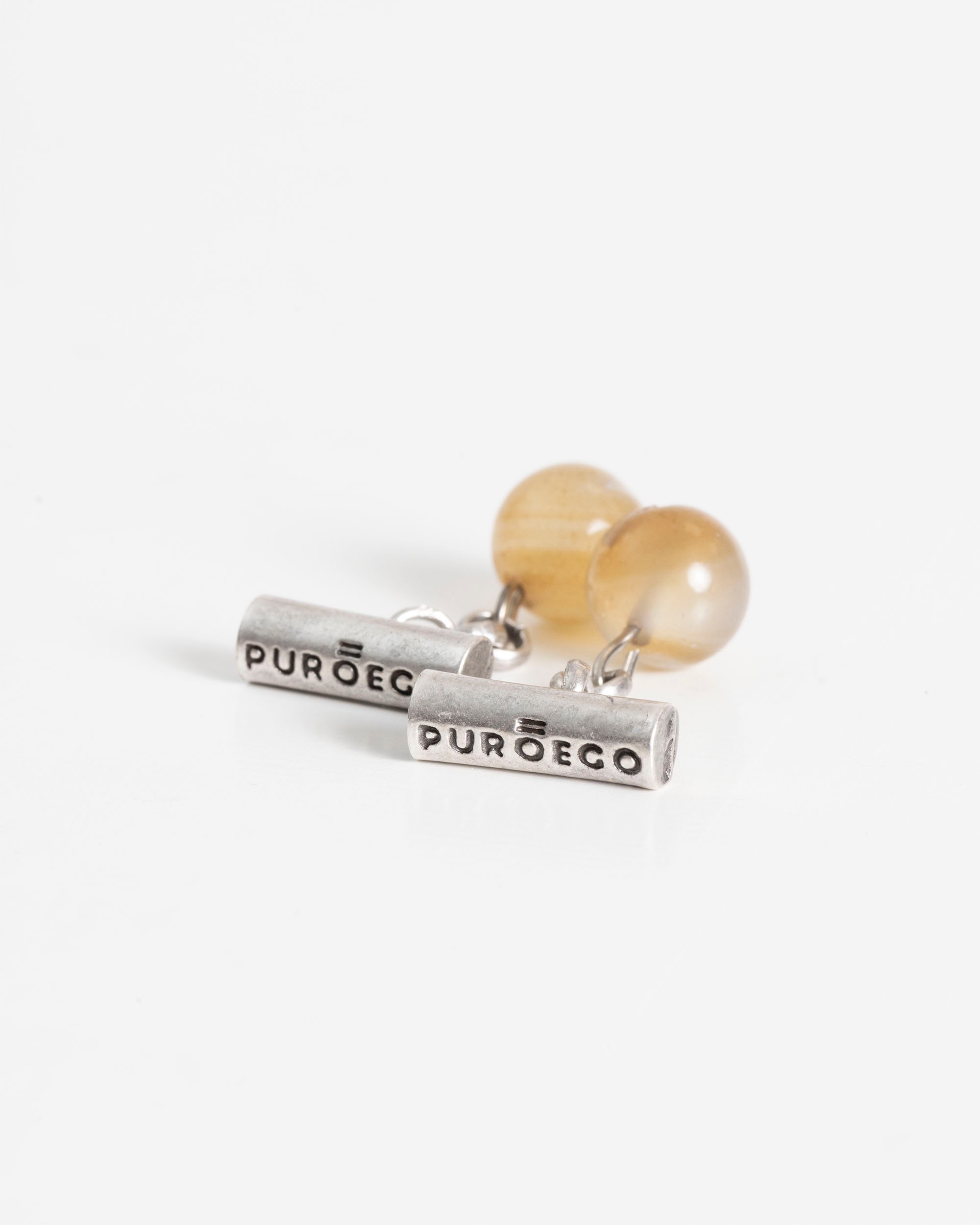 Gemelos de hombre de piedra natural - PuroEgo - Marrón claro Marrón claro-1
