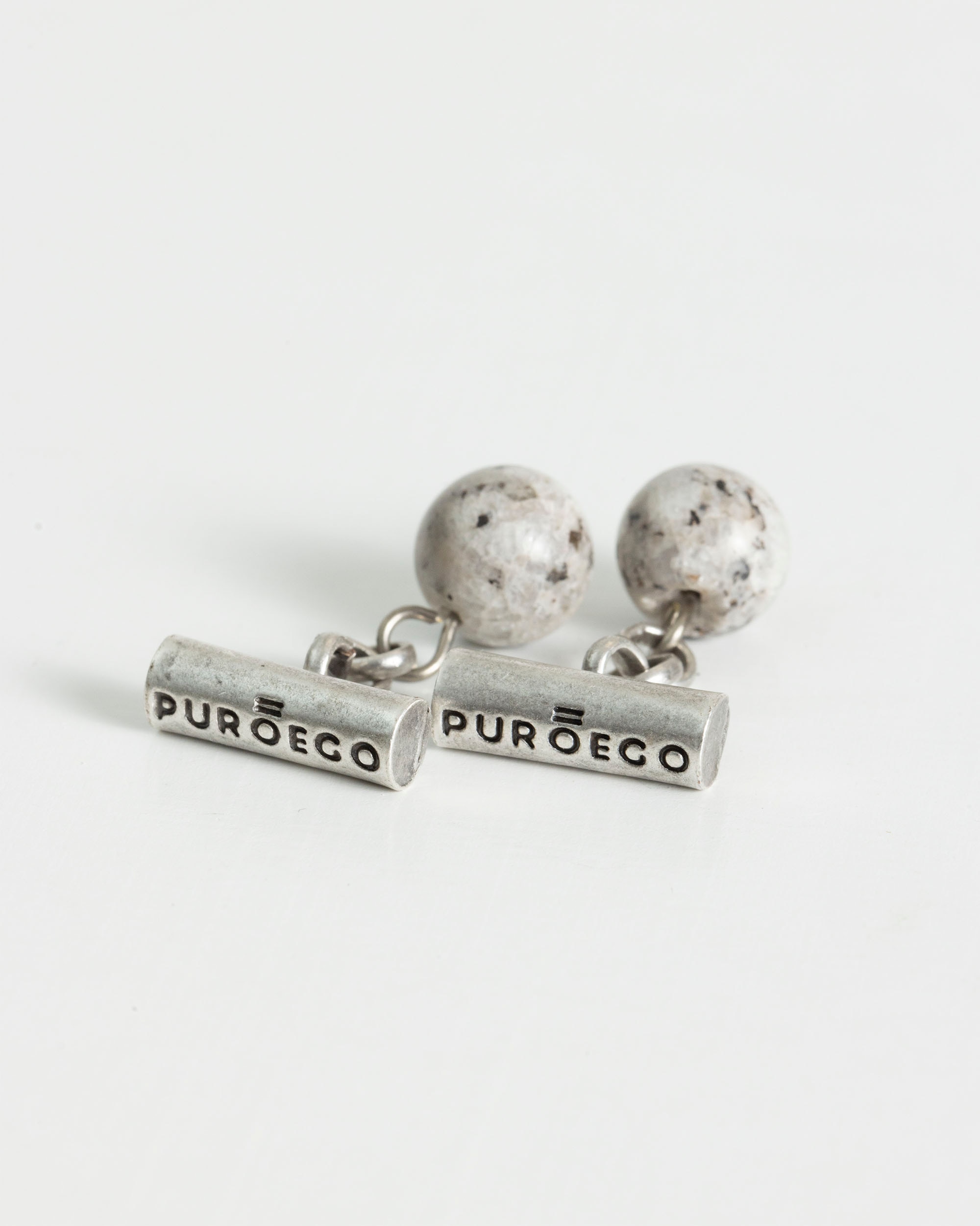 Gemelos de hombre de piedra natural - PuroEgo - Gris claro Gris claro-1