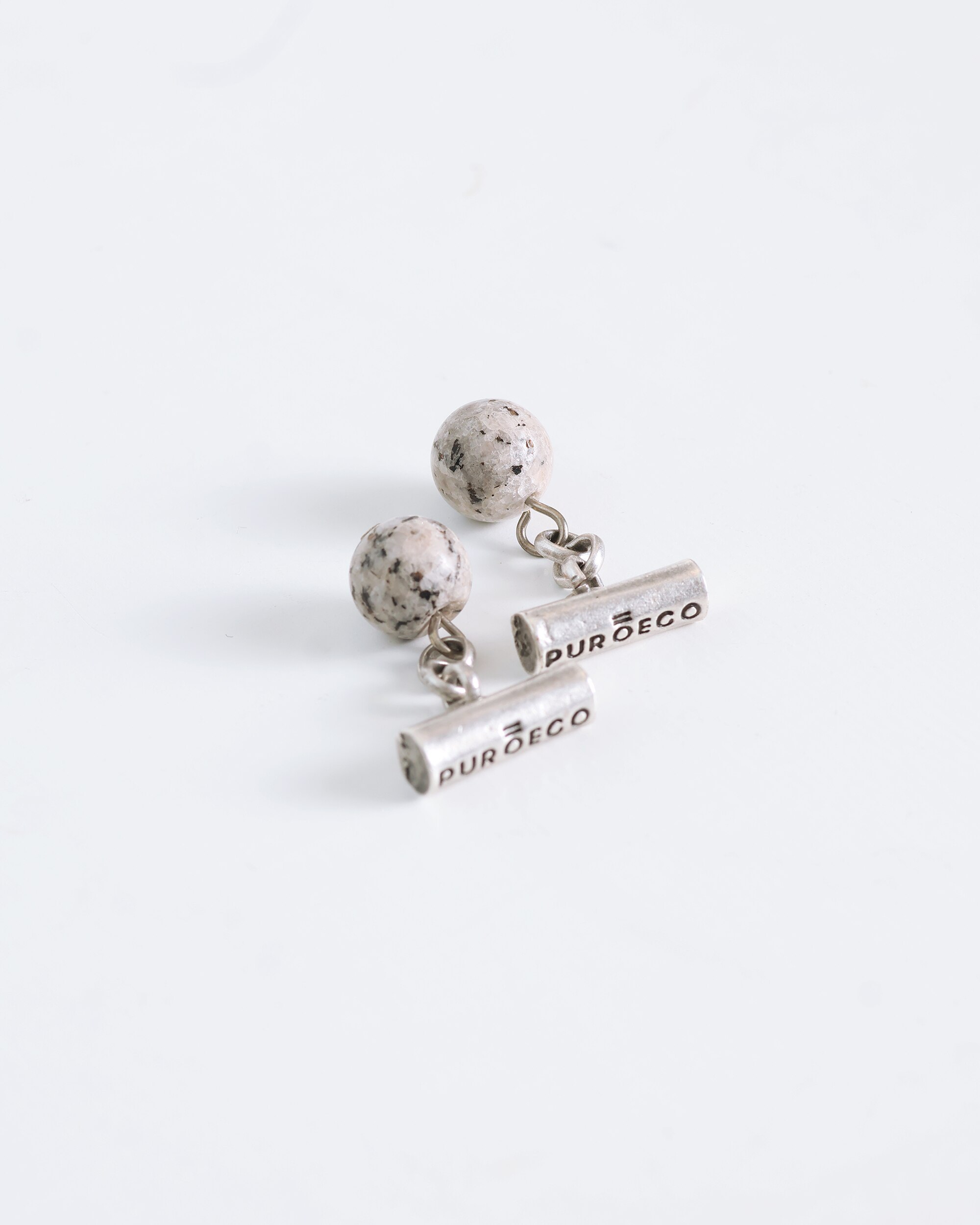 Gemelos de hombre de piedra natural - PuroEgo - Gris claro Gris claro-2