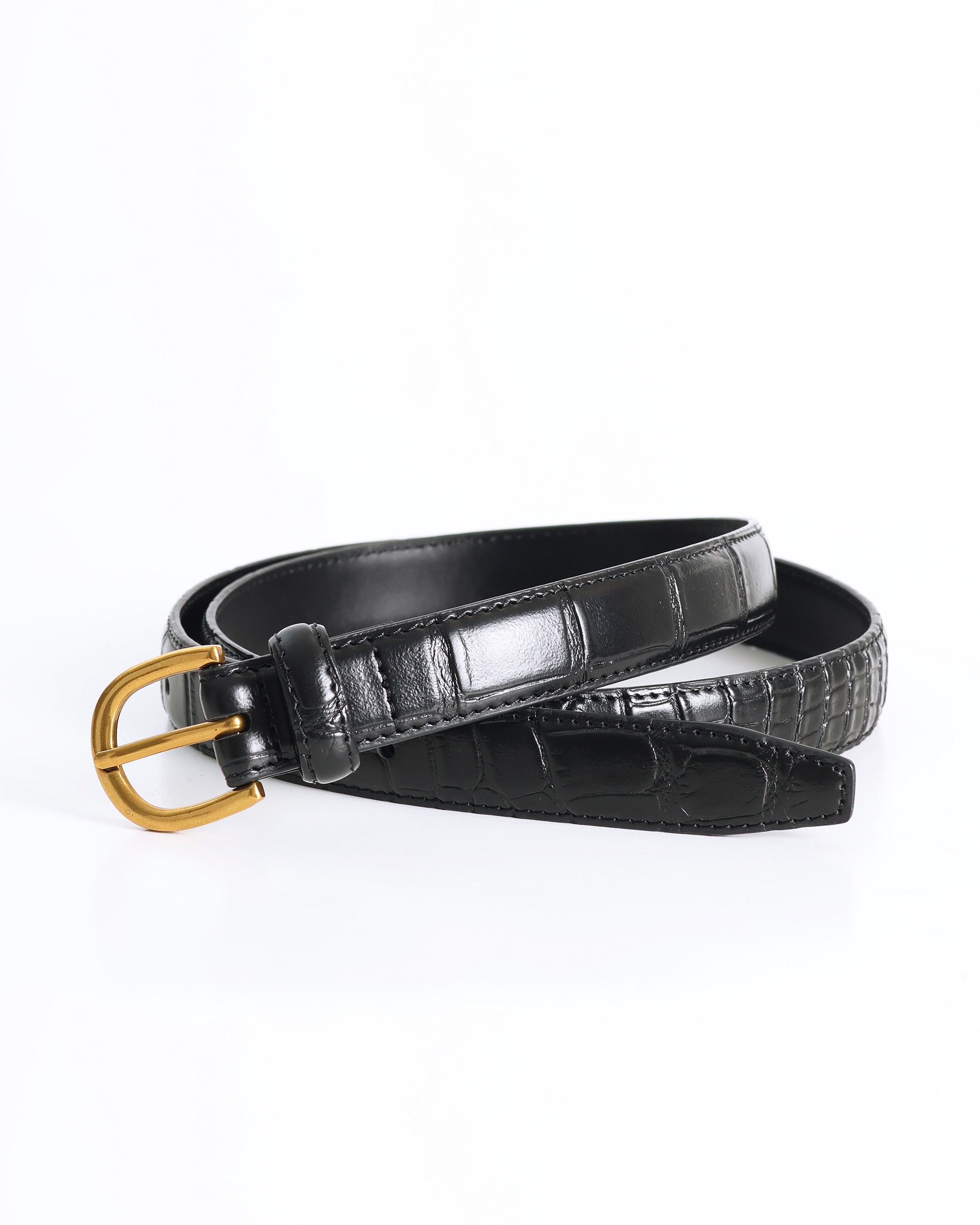 Cinturón de hombre de piel color - PuroEgo - Negro Negro-1