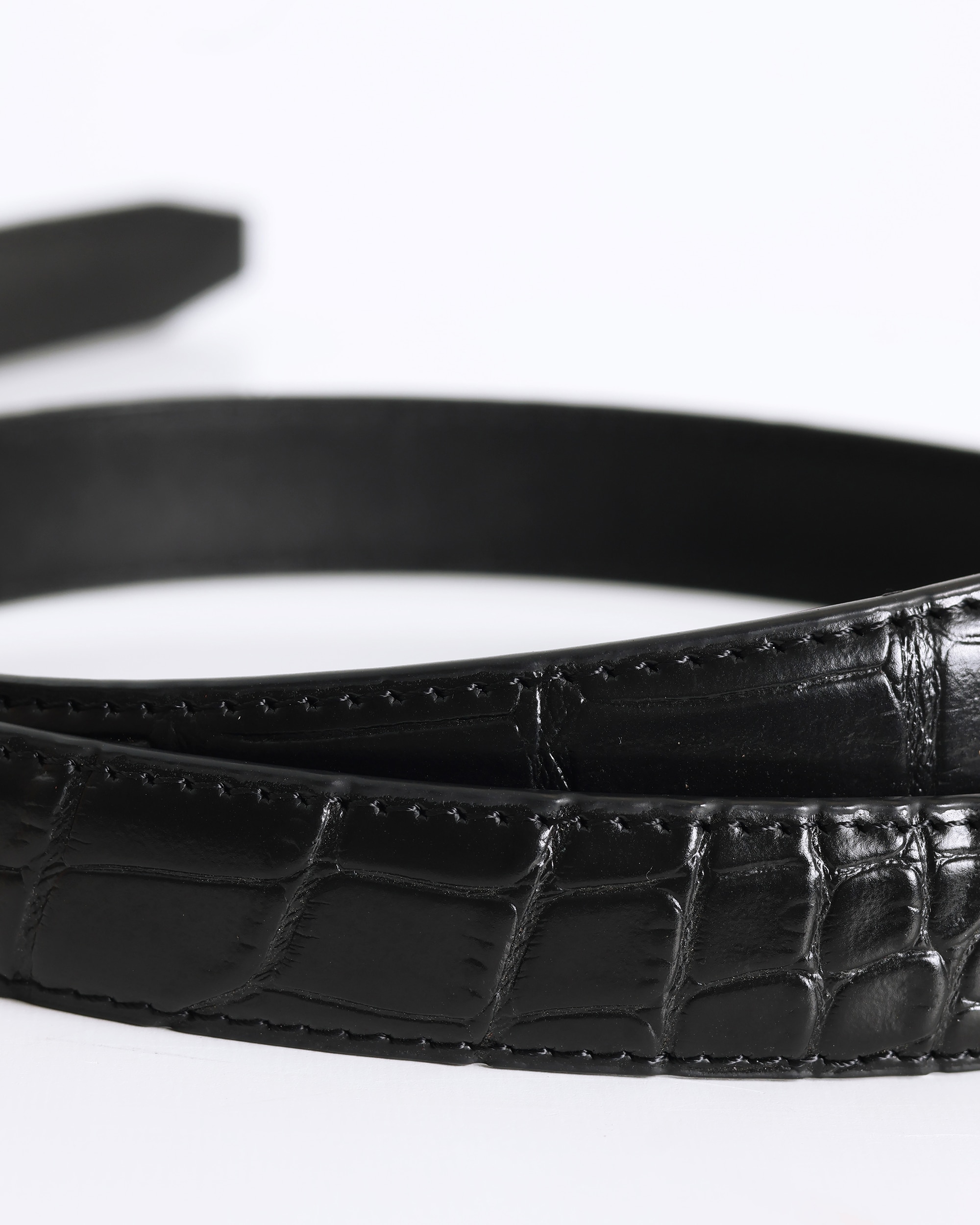 Cinturón de hombre de piel color - PuroEgo - Negro Negro-4