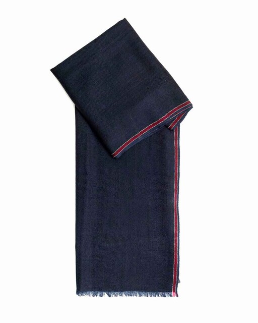 Imagen 0 de Foulard de hombre de lana azul marino