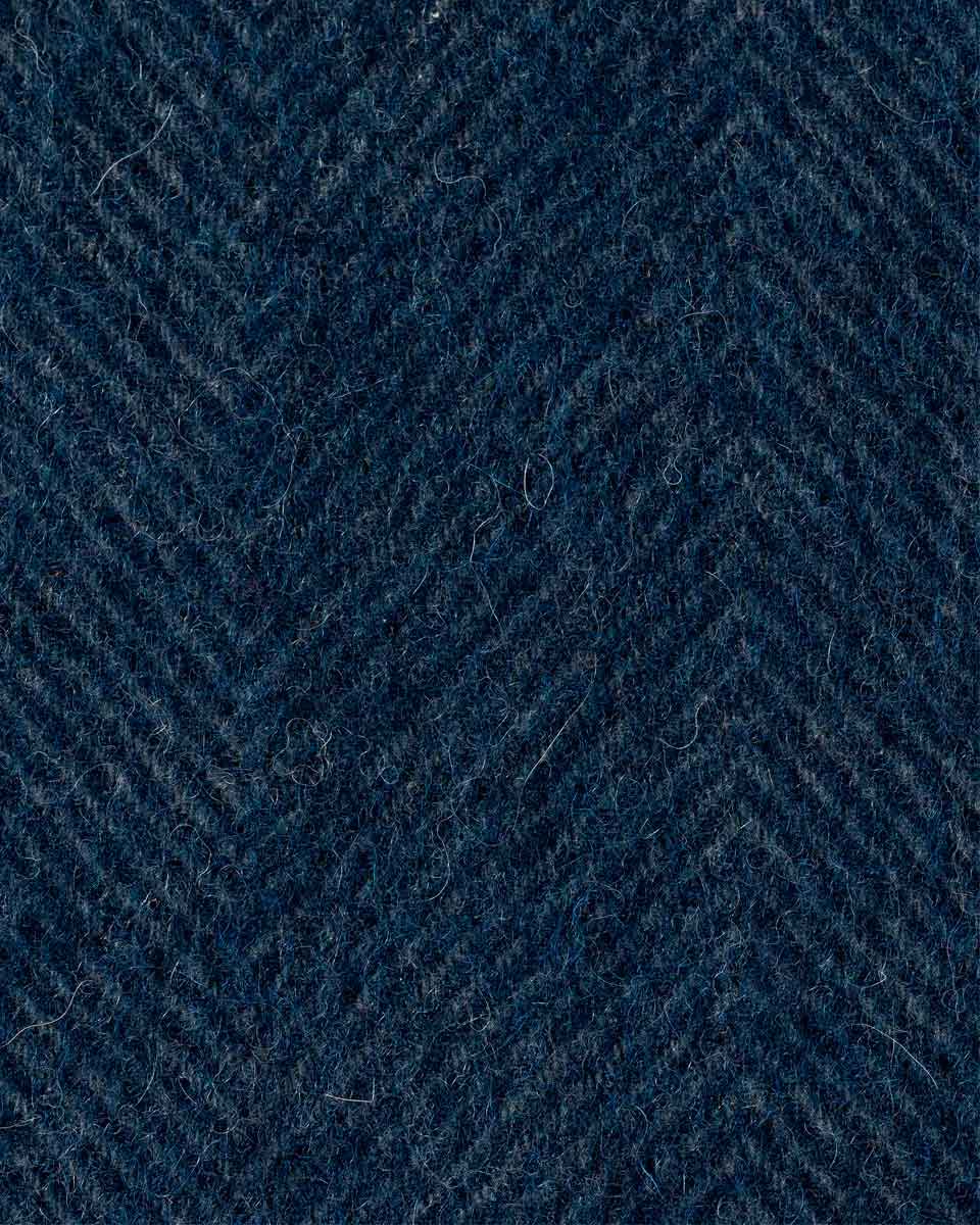 Imagen 2 de Bufanda de hombre de lana espiga - Azul marino Azul marino