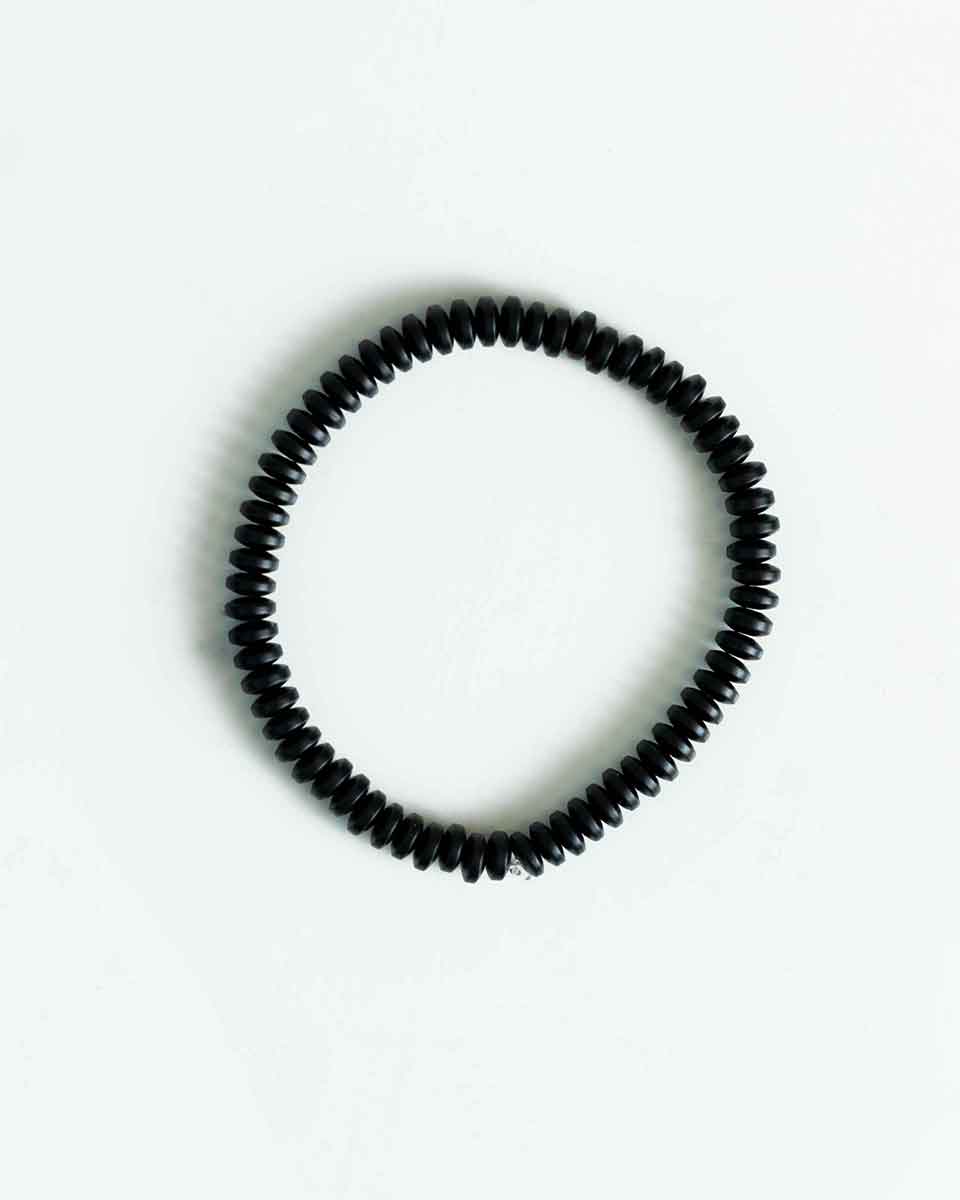 Imagen 0 de Pulsera de discos negra Negro