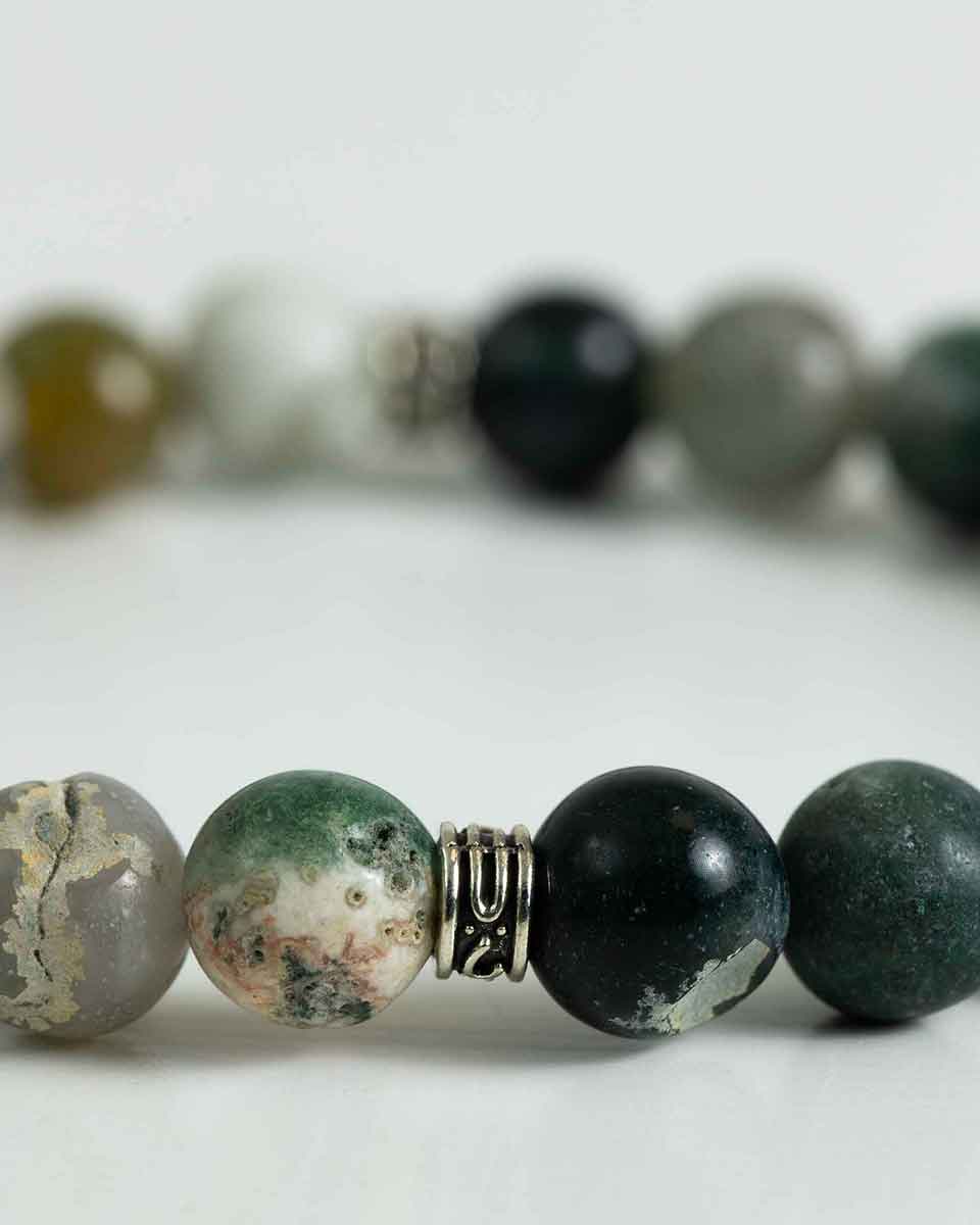 Pulsera de piedras verdes - PuroEgo - Verde Verde-2