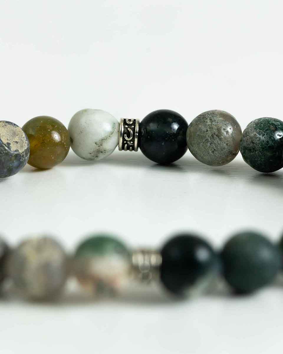 Pulsera de piedras verdes - PuroEgo - Verde Verde-3
