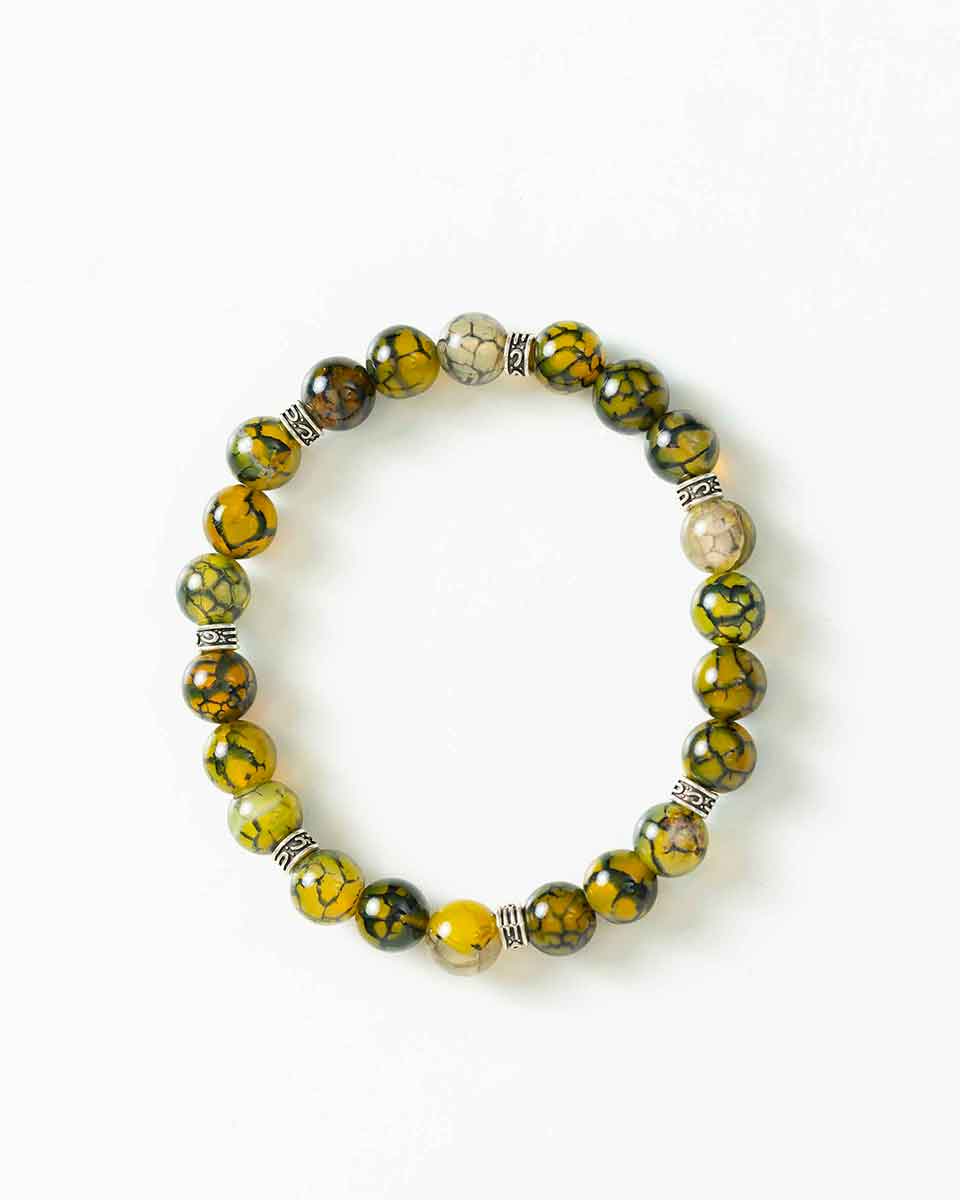 Imagen 0 de Pulsera de piedras amarillas Amarillo
