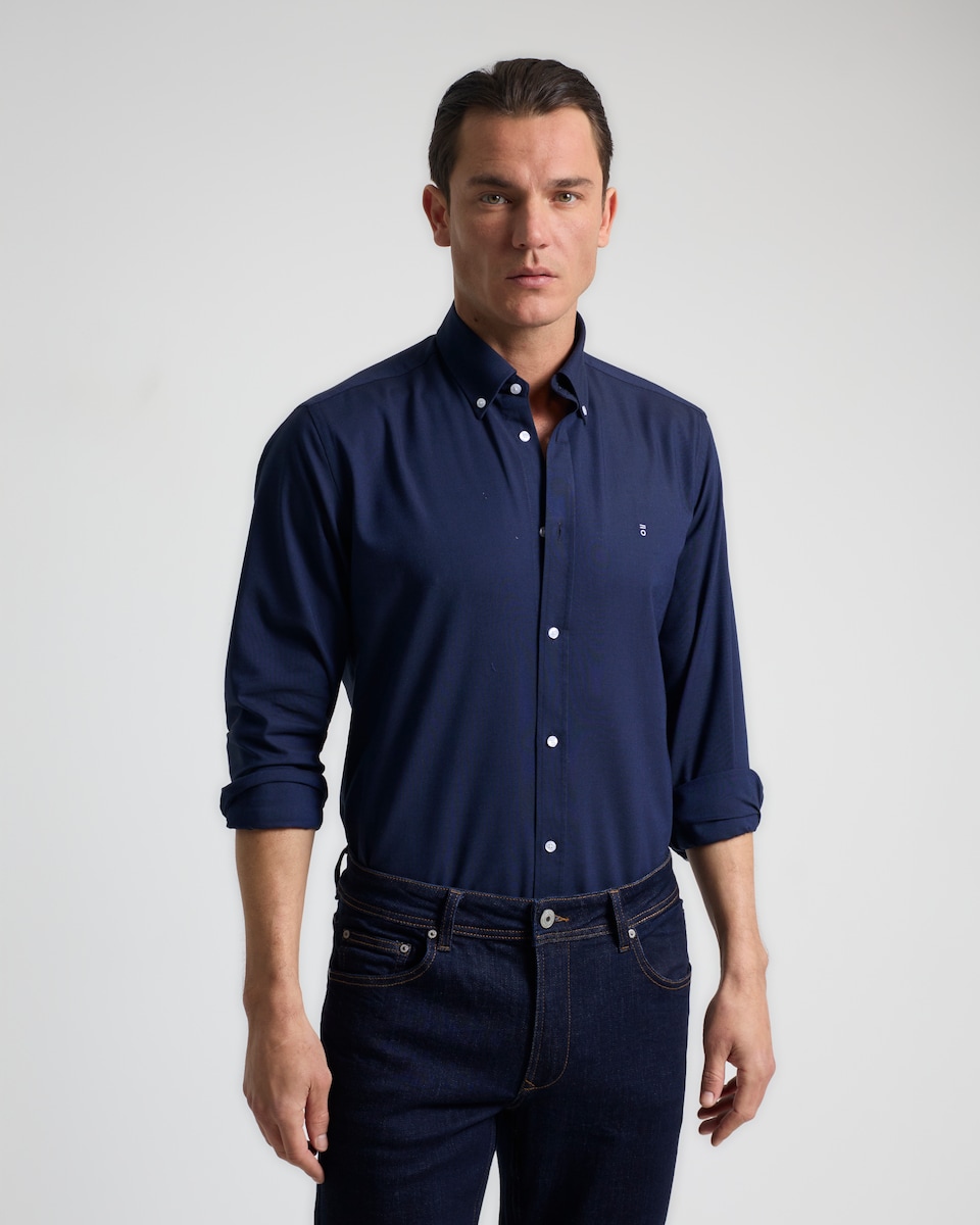 Casual Azul Marino Camisas Camisa Casual Camisa Azul Marino Hombre