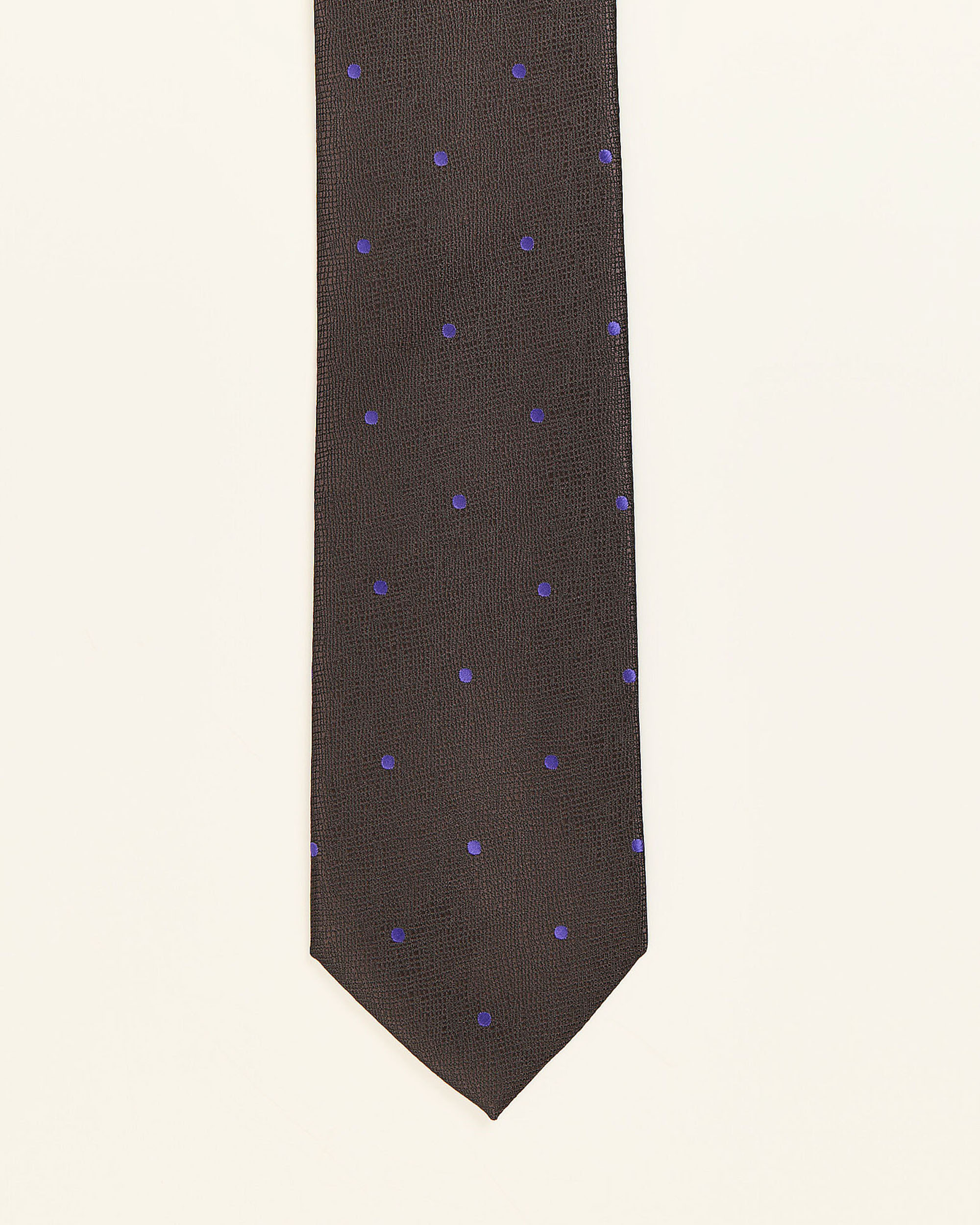 Corbata de hombre lunares - PuroEgo - Marrón oscuro Marrón oscuro-1