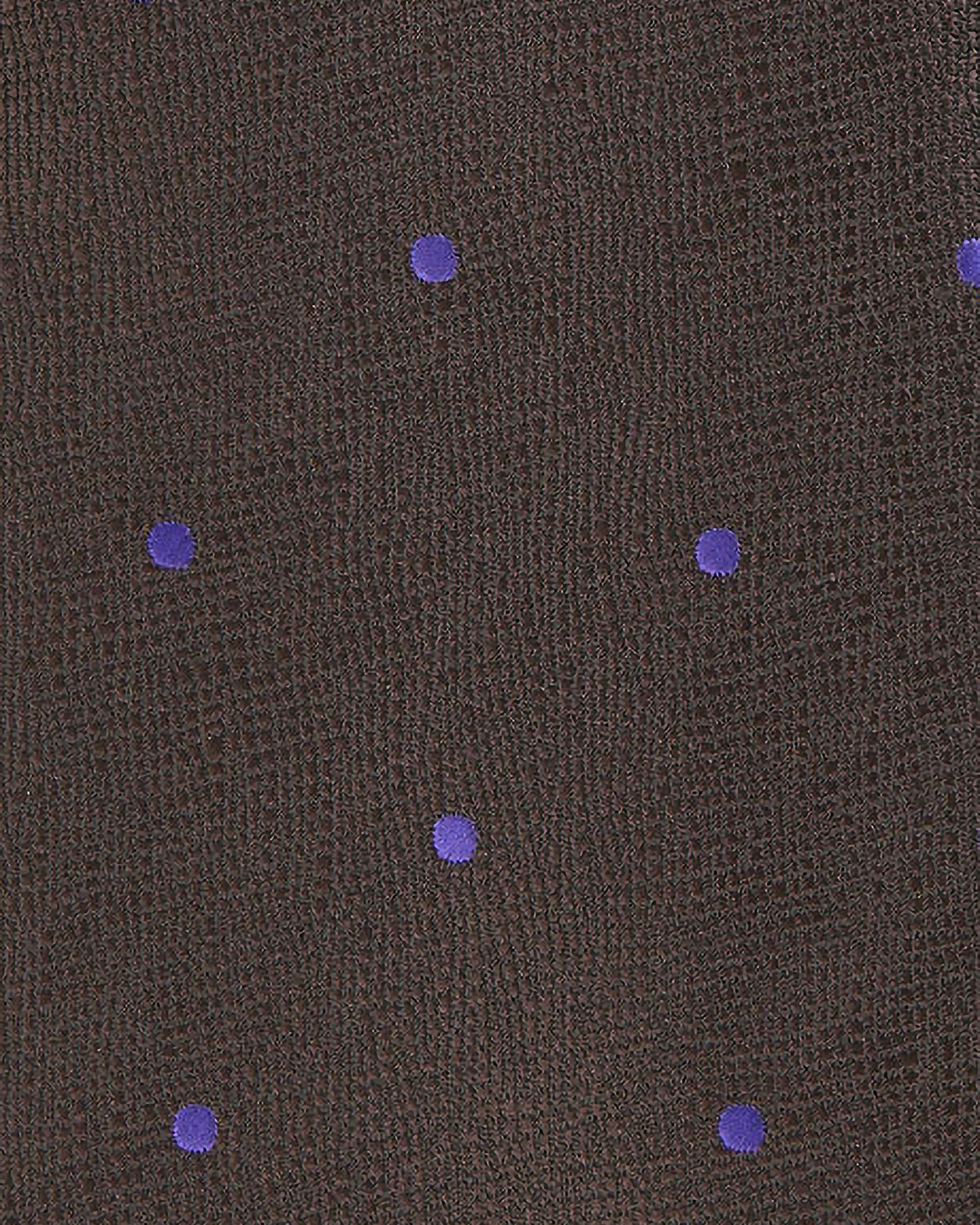 Corbata de hombre lunares - PuroEgo - Marrón oscuro Marrón oscuro-2