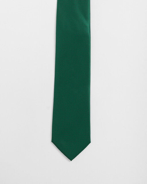 Imagen 0 de Corbata textura microcuadro verde de hombre