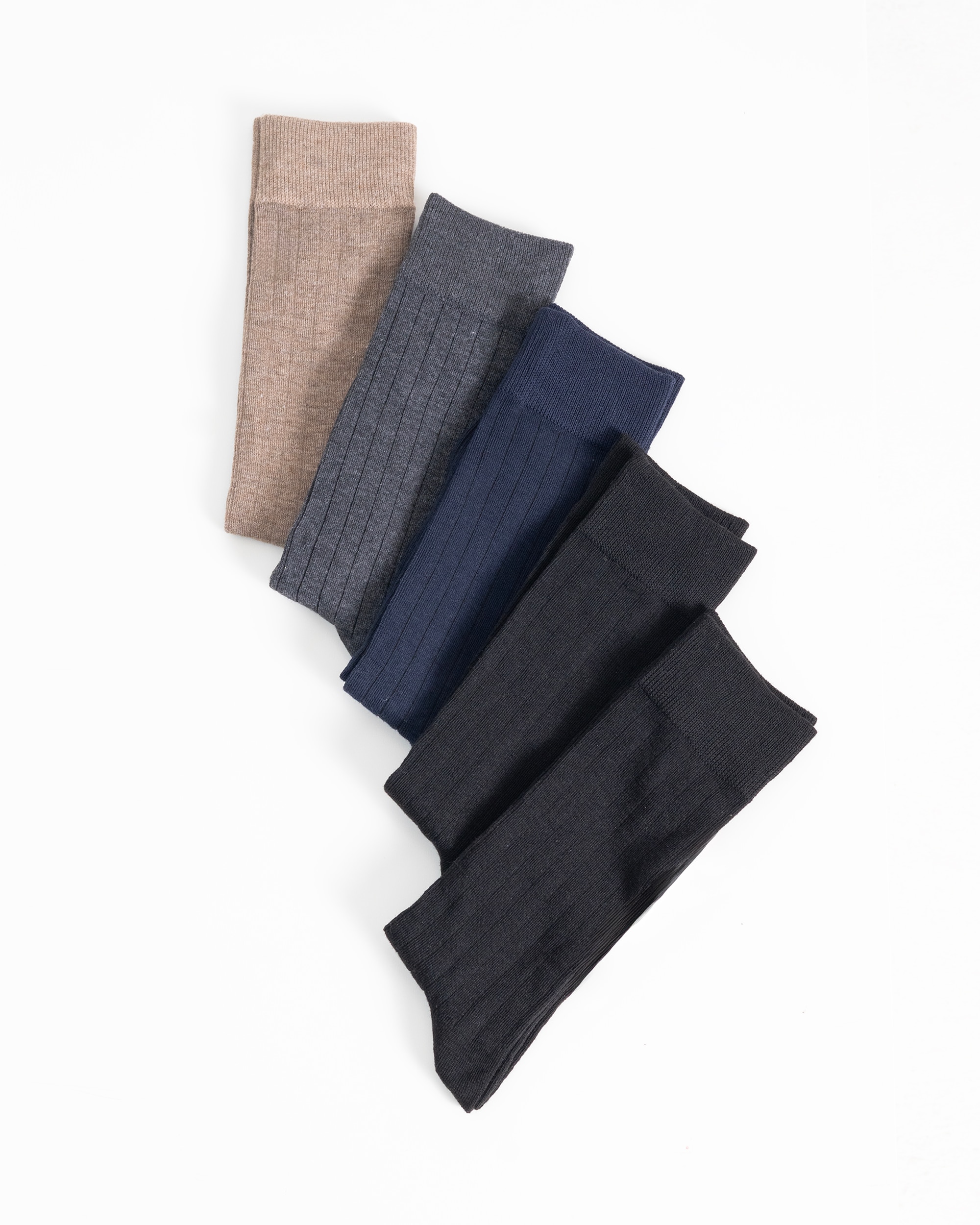 Pack 5 calcetines canalé - PuroEgo - Multicolor Multicolor-2