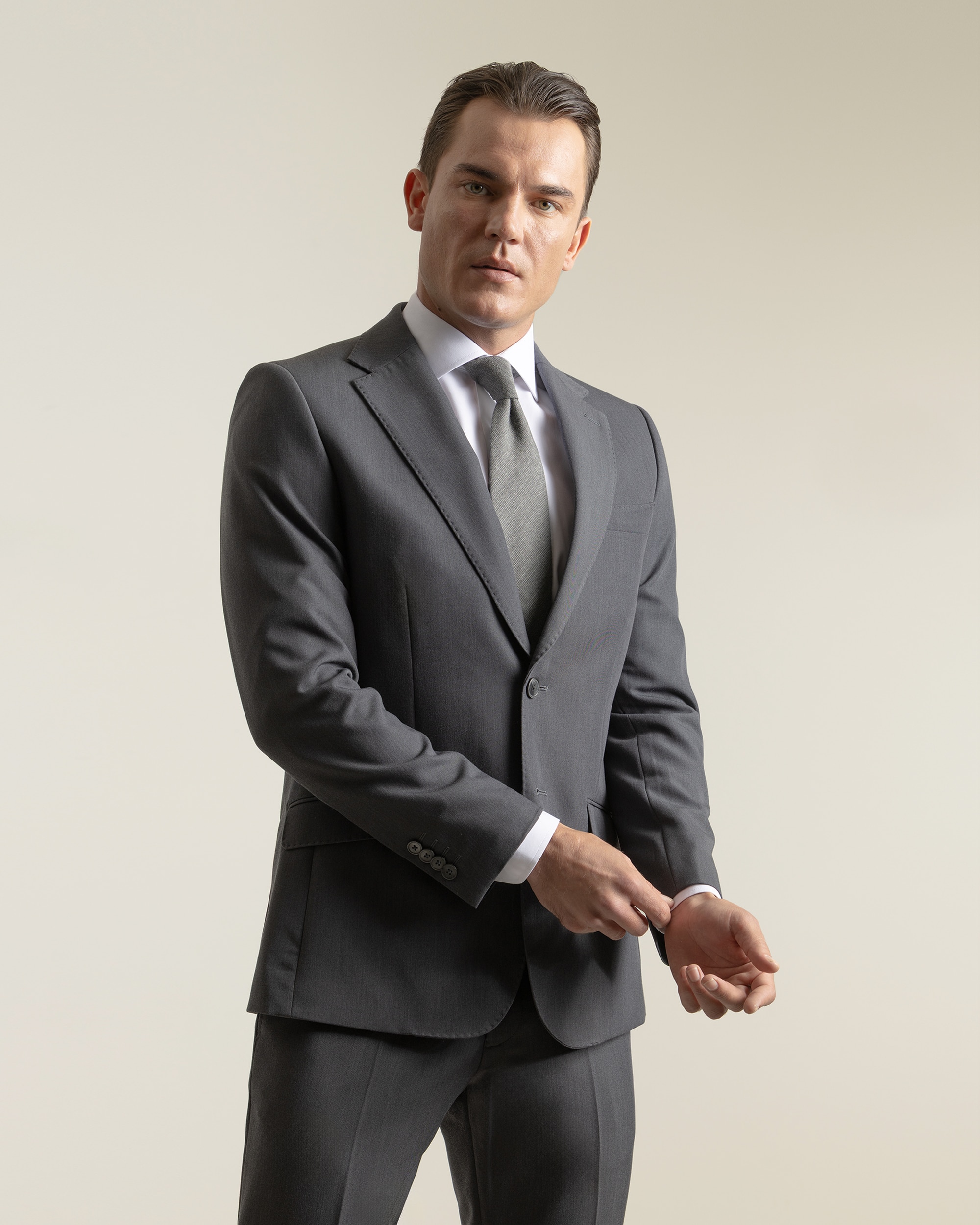 Imagen 0 de Americana vestir de hombre non iron slim fit Gris oscuro